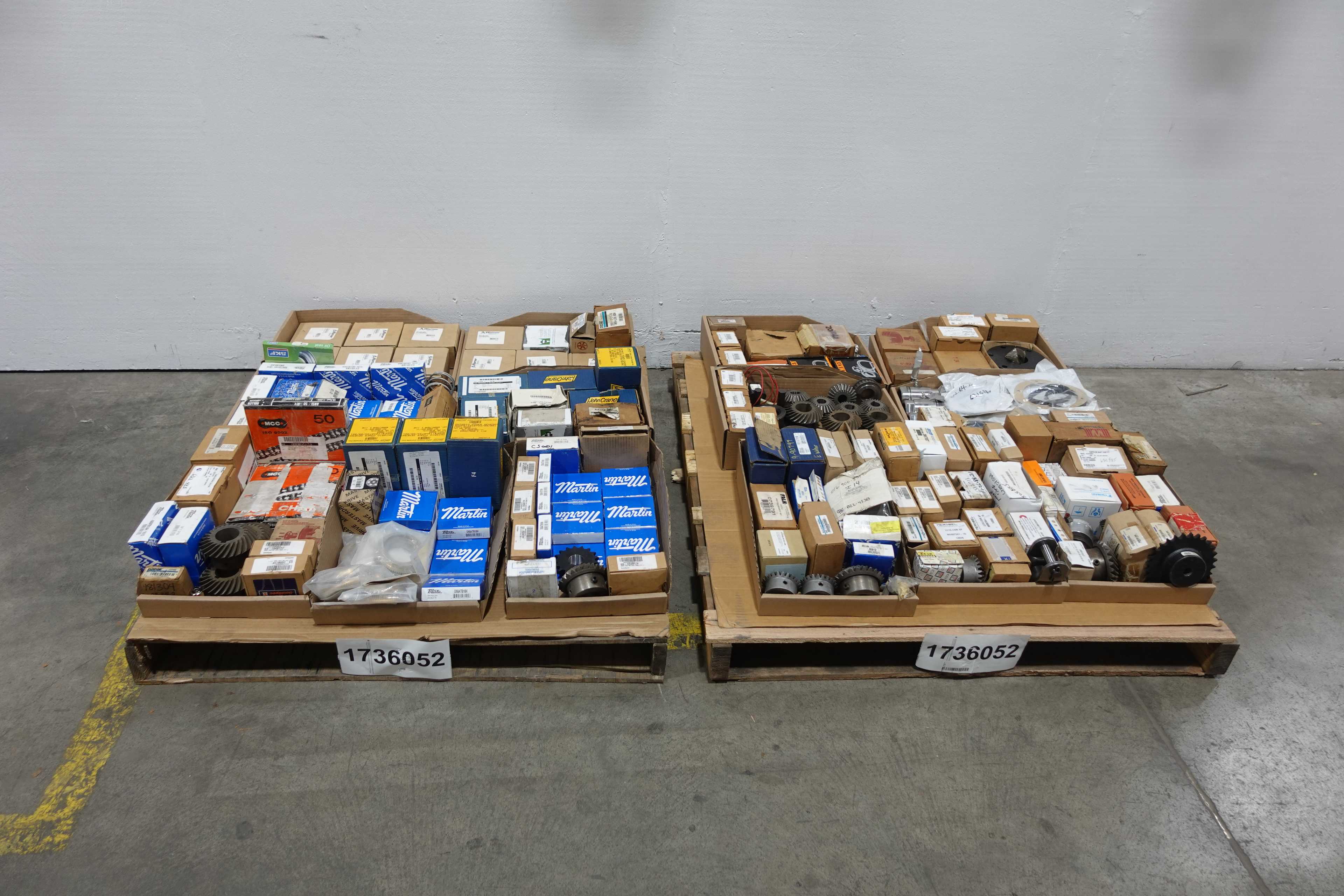 SKU 1736052 - 4 PALLETS OF ASSORTED POWER TRANSMISSION REPLACEMENT PARTS