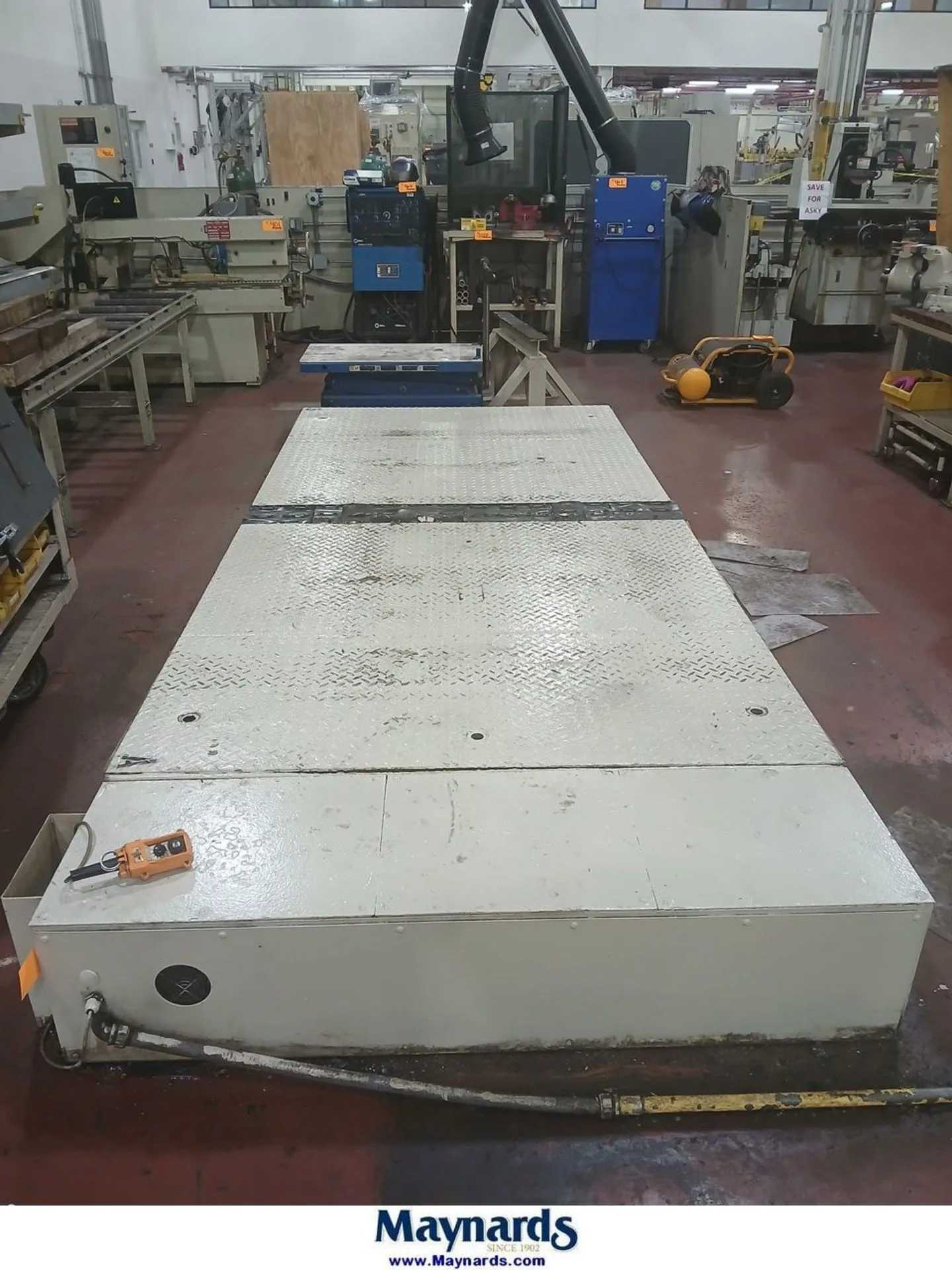 DENSON DIE/MOLD FLIPPER TABLE ST-1620, 20 TON MAXIMUM FLIPPING LOAD - STORAGE & HANDLING EQUIPMENT