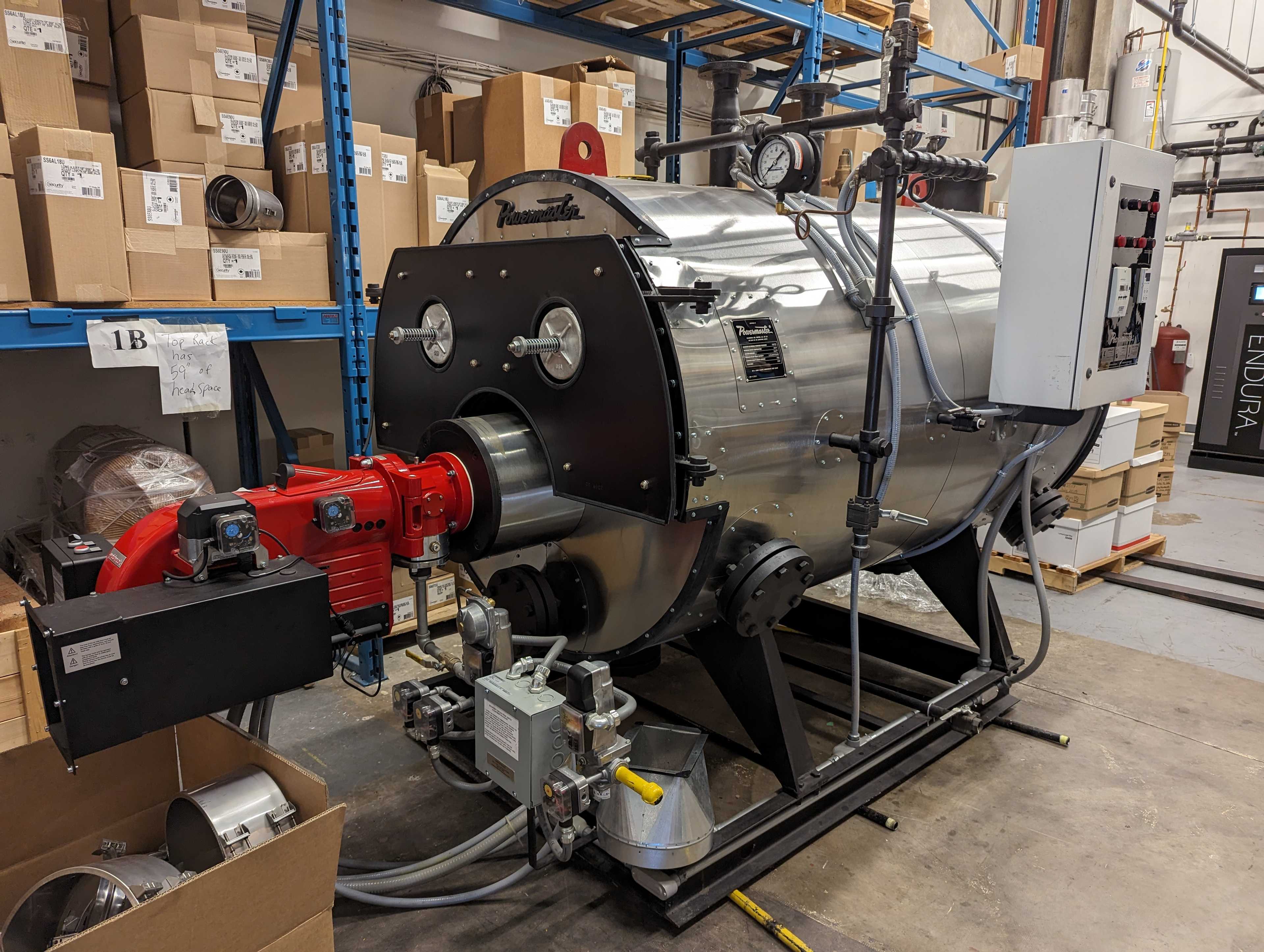 2020 POWERMASTER SWB 30 HP FIRE TUBE BOILER WITH 2020 WEISHAUPT BURNER - FIRE TUBE BOILER