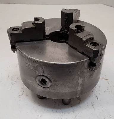 8-1/4" DIAMETER, 3 JAW LATHE CHUCK WITH 2.25" THROUGH HOLE AND D1-6 MOUNT TYPE - MACHINE TOOLING