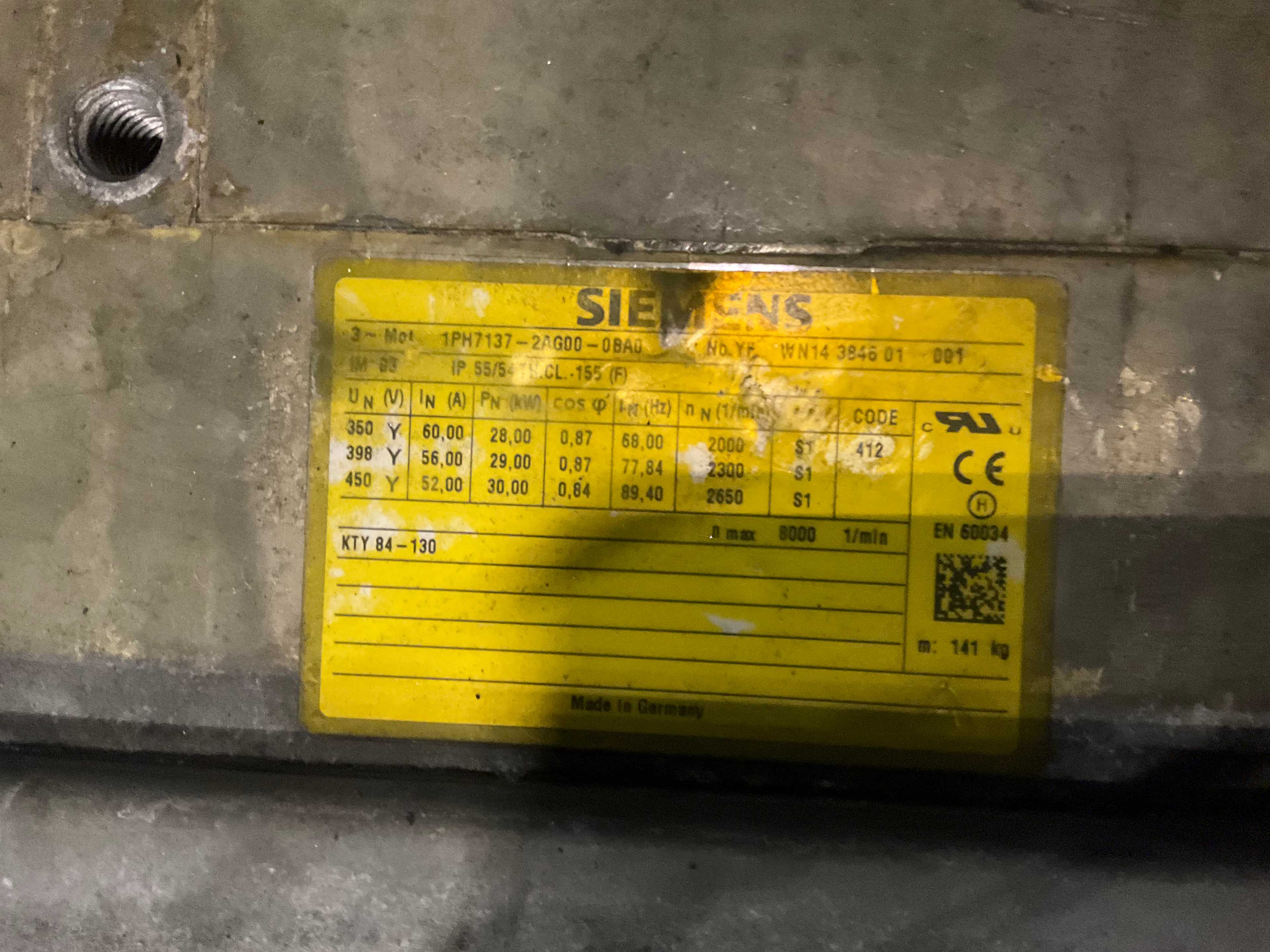 QTY 4- SIEMENS 1PH7137-2AG0D AC MOTOR - AC MOTOR