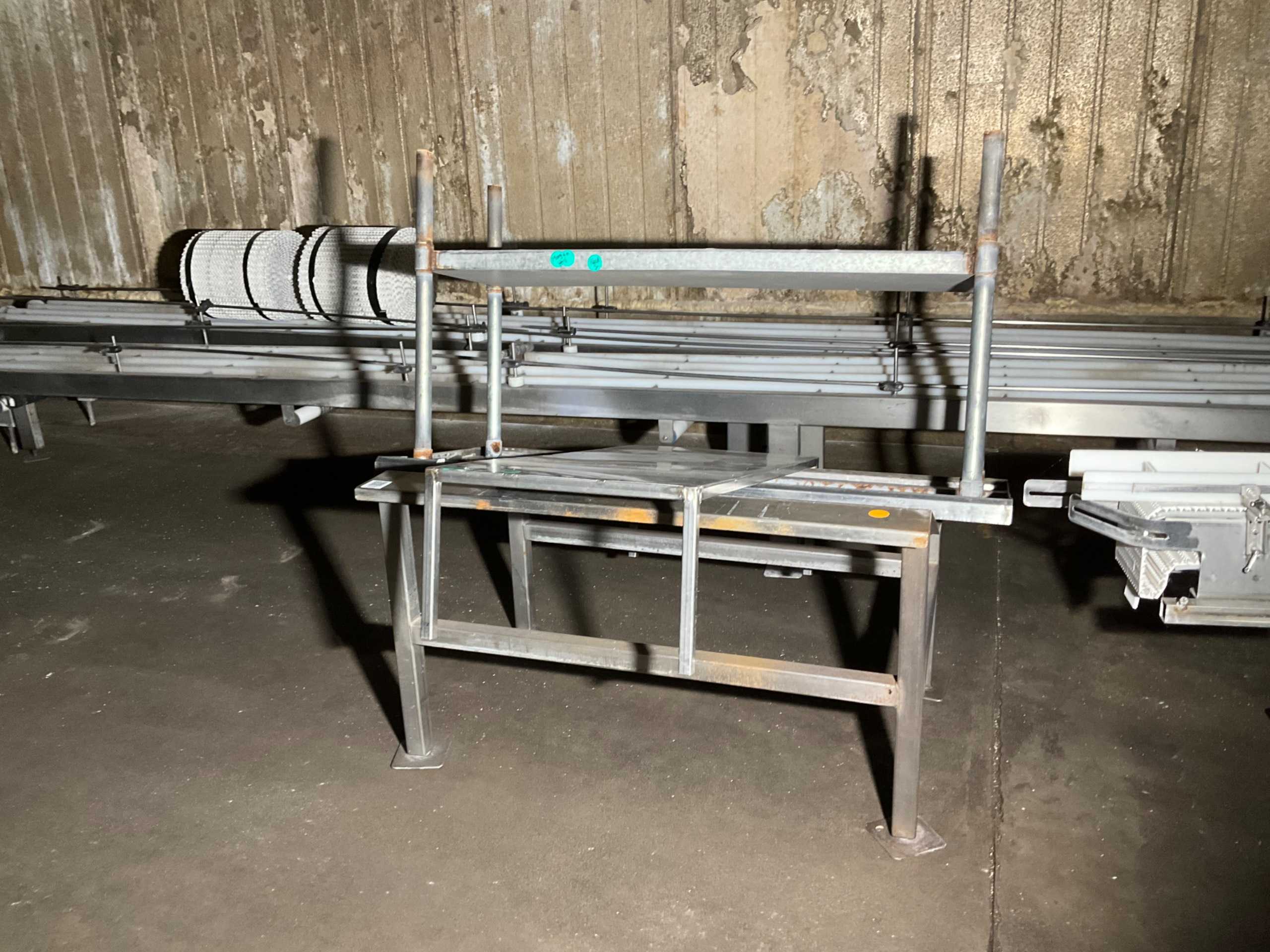 QTY 3: STEEL TABLE - WORK TABLE