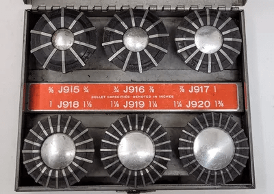 JACOBS RUBBER FLEX COLLETS SET - RANGE: 5/8IN - 1-3/8IN - MACHINE TOOLING