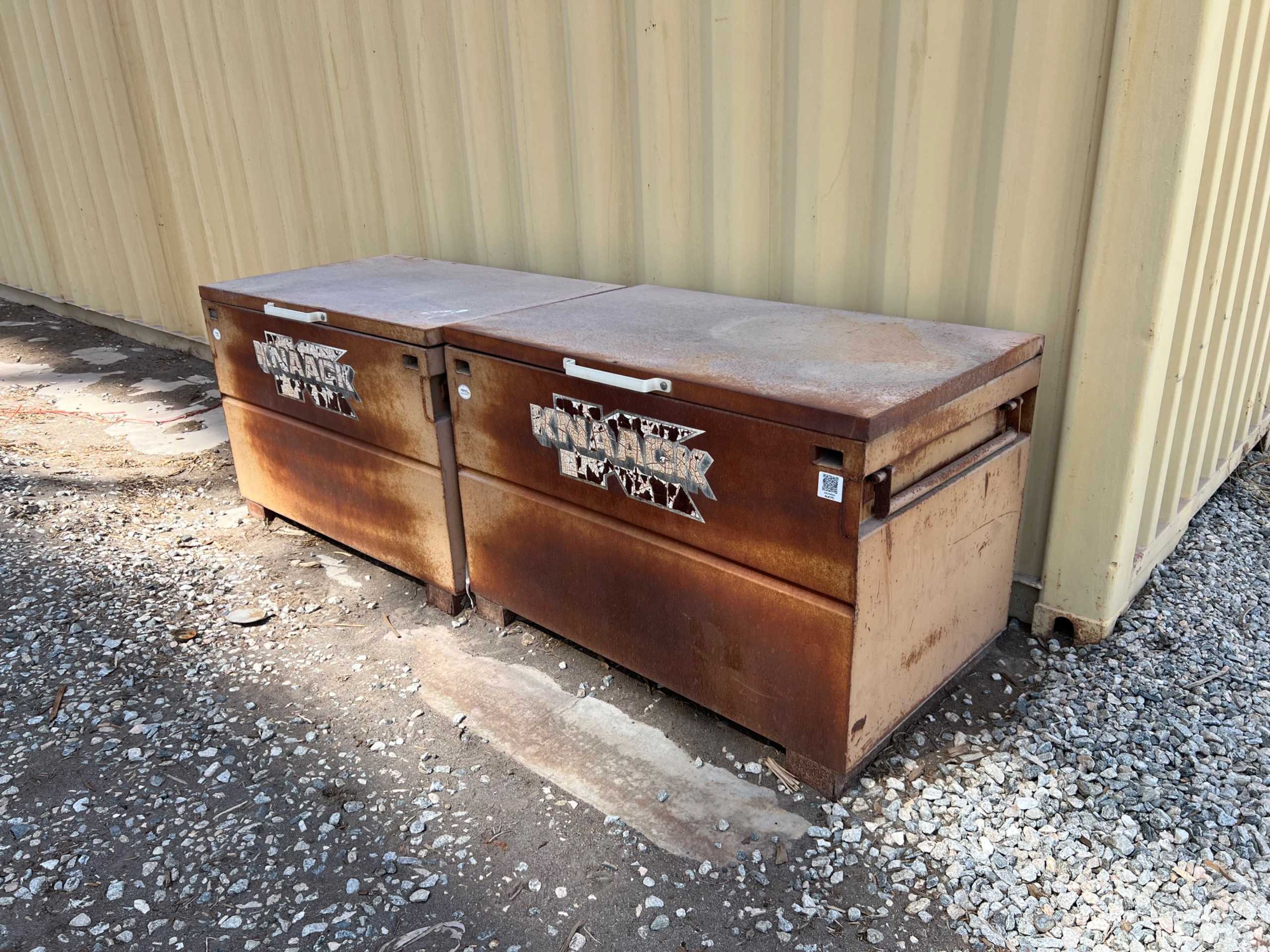 QTY 2: KNAACK JOBSITE TOOL BOX - JOBSITE TOOL BOX