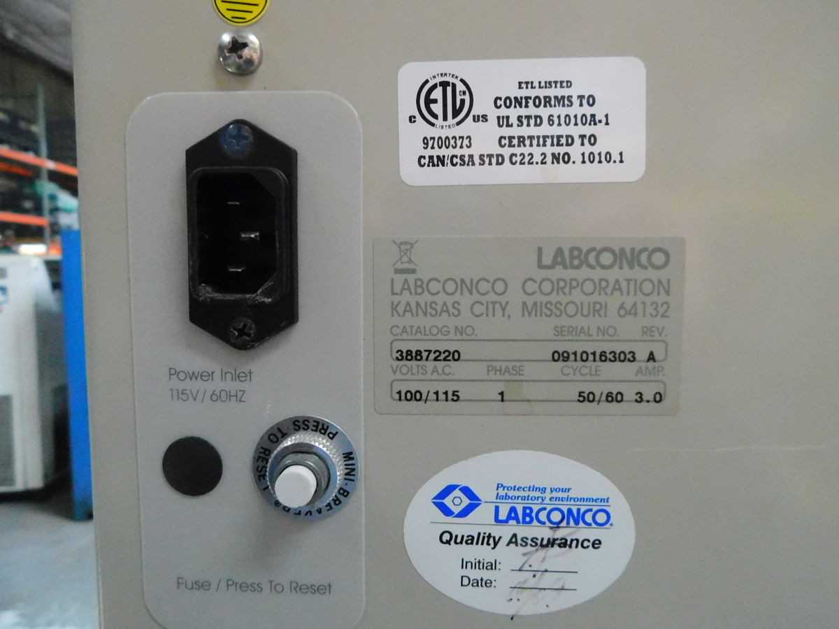 LABCONCO 3887220 FUME EXTRACTOR, 120 VAC POWER, HEPA 99.99% FILTRATION - FUME HOOD
