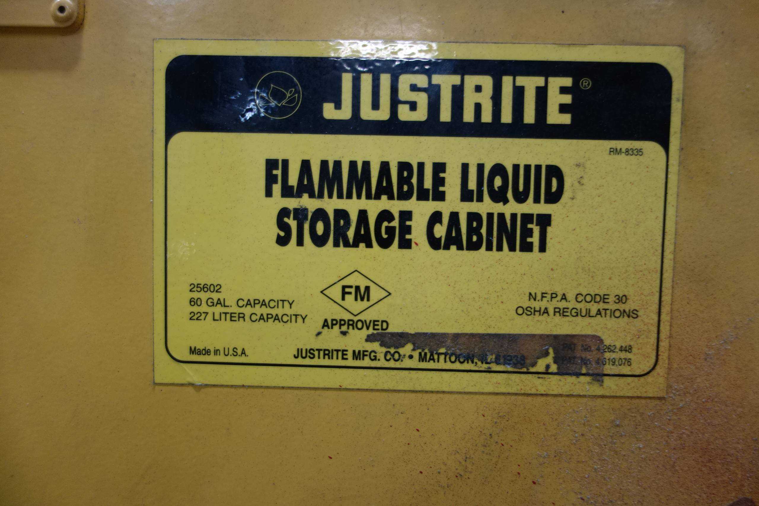 JUSTRITE FIRE CABINET - FLAME PROOF STORAGE CABINET