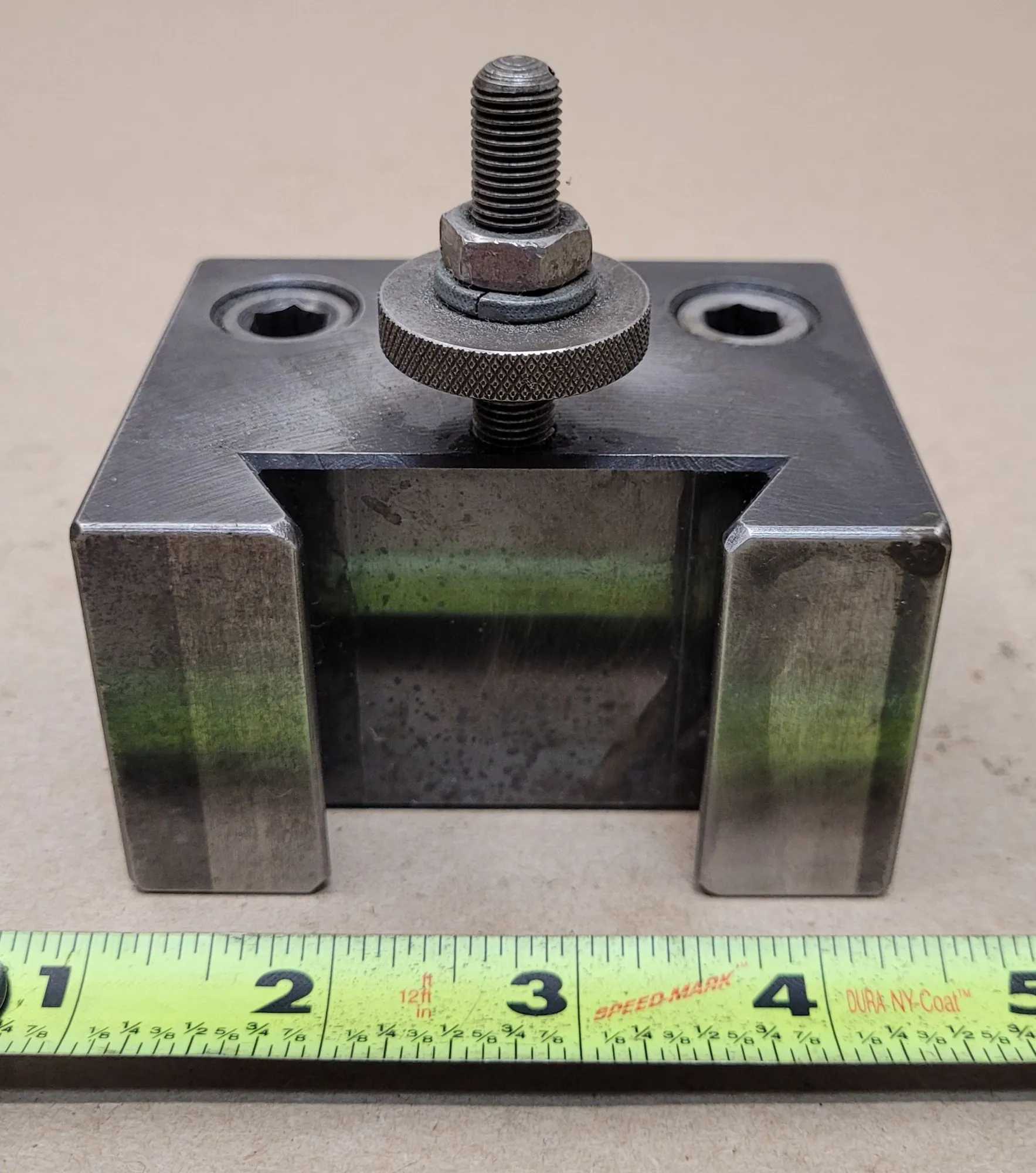 ALORIS CXA 4 BORING BAR HOLDER, 13-18" SWING, 1" CAPACITY, 2-1/4" WEDGE, 1" CENTERLINE HEIGHT - MACHINE TOOLING