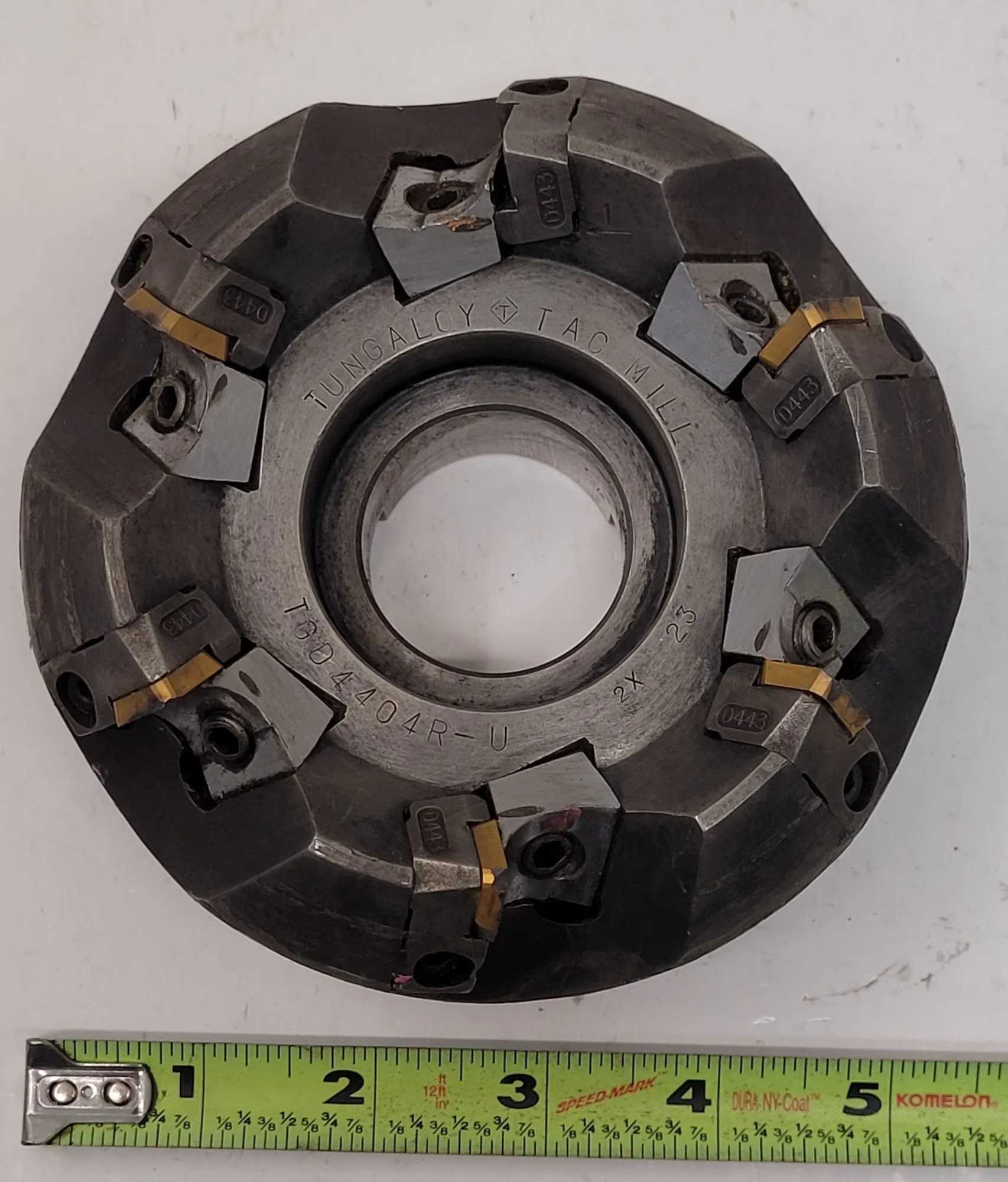 TUNGALOY TGD4404R-U TAC MILL, 100MM CUTTING DIAMETER, FACE MILLING APPLICATION - MACHINE TOOLING
