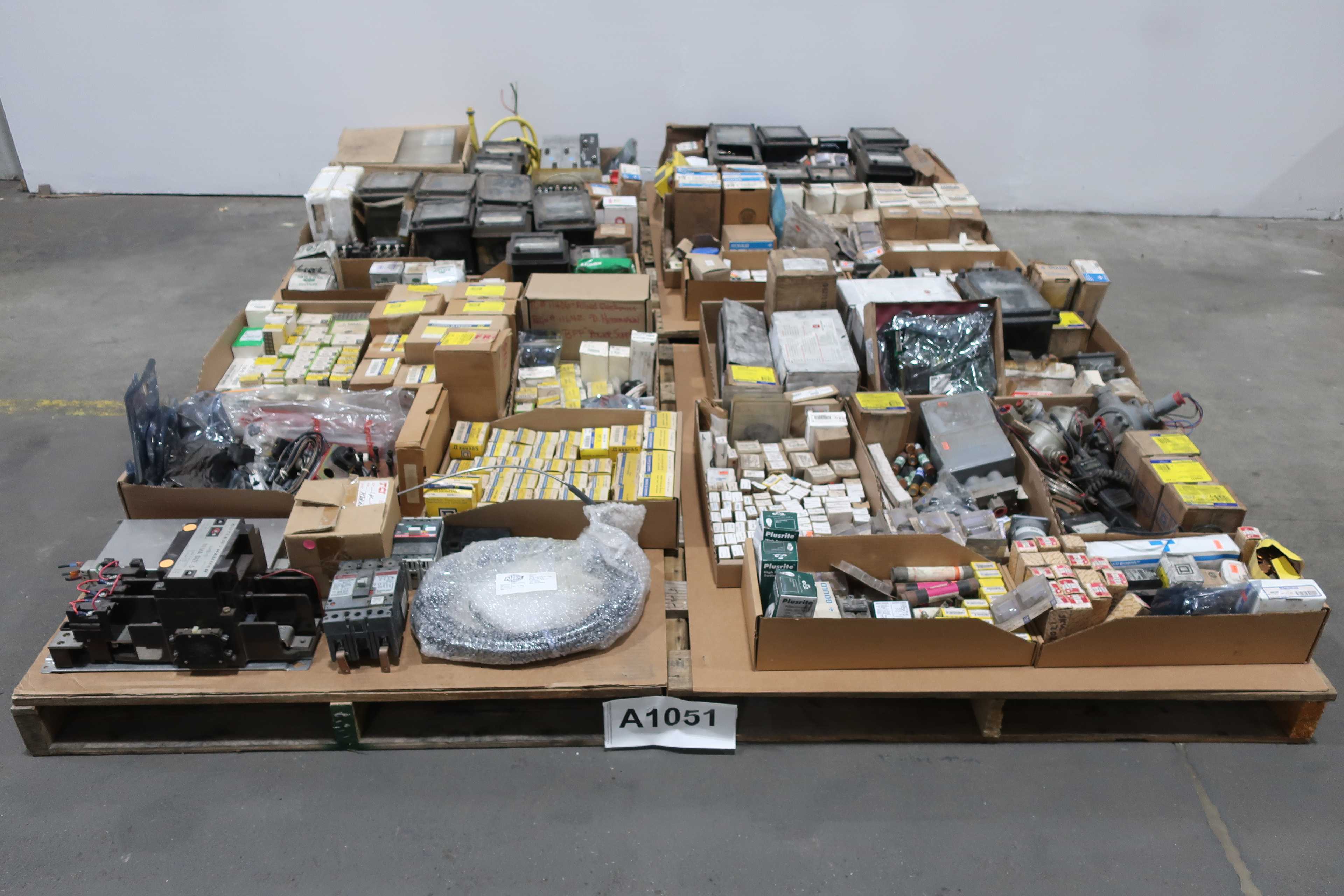 4 PALLETS OF ASSORTED ELECTRICAL AND CONTROLS