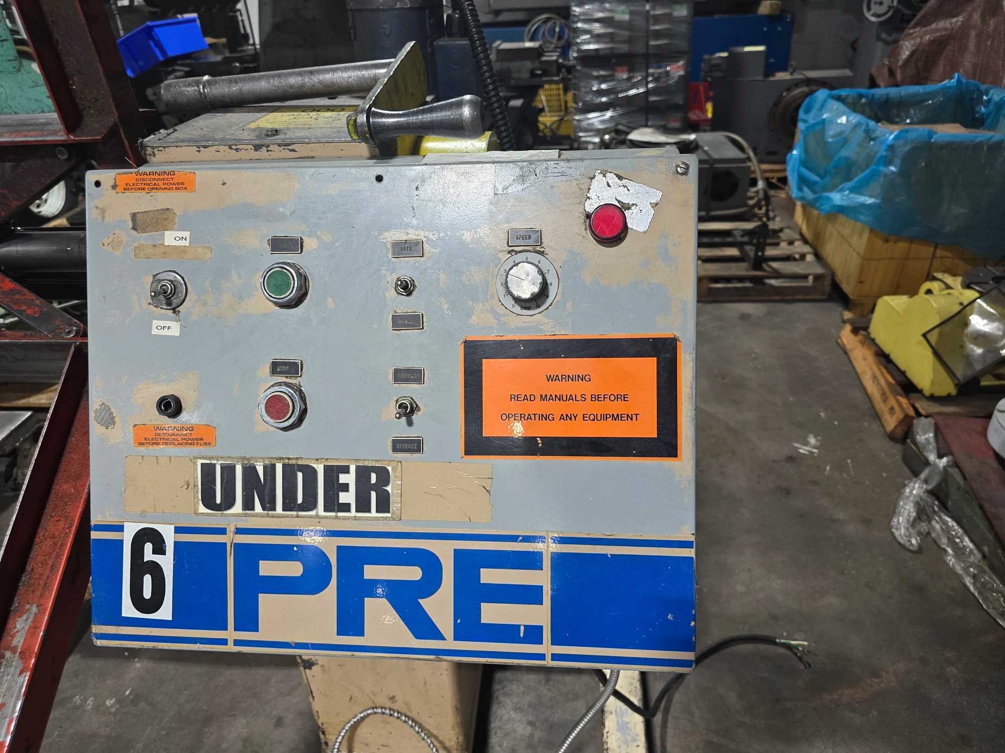 PRESS ROOM EQUIPMENT PR-241500-DCM COIL DISPENSER, 1/2 HP MOTOR, 1500 LB CAPACITY - COIL HANDLING EQUIPMENT
