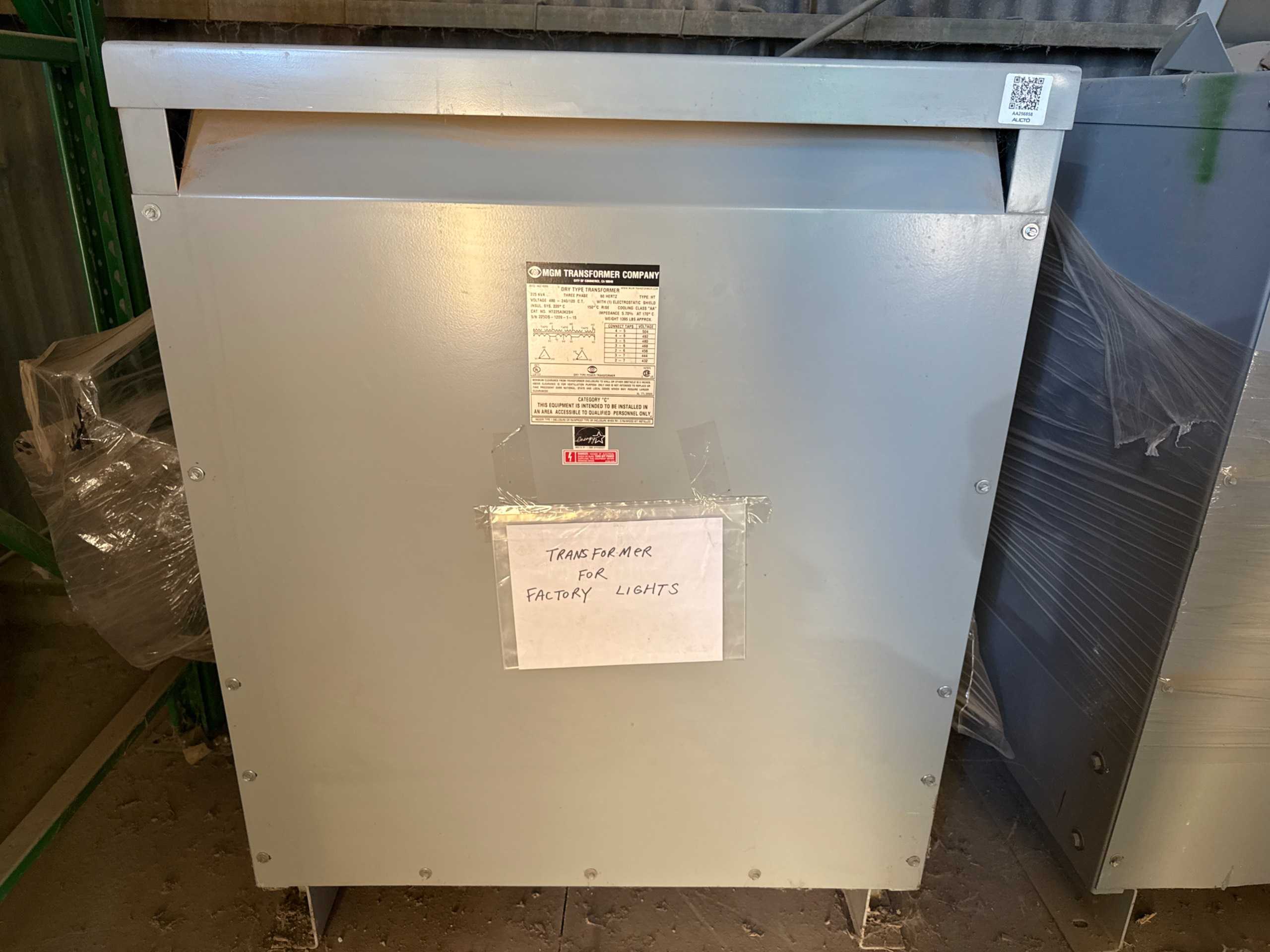 MGM TRANSFORMER COMPANY HT225A3K2SH DRY TYPE TRANSFORMER - DRY TRANSFORMERS