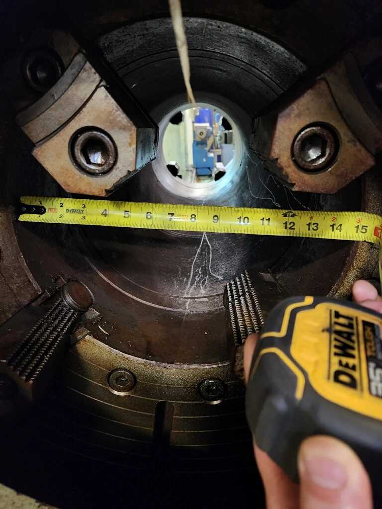 2007 DEAN SMITH & GRACE 4432P X 156 CNC HOLLOW SPINDLE LATHE 44IN SW 156IN DBC 15IN BORE 50HP - CNC LATHES