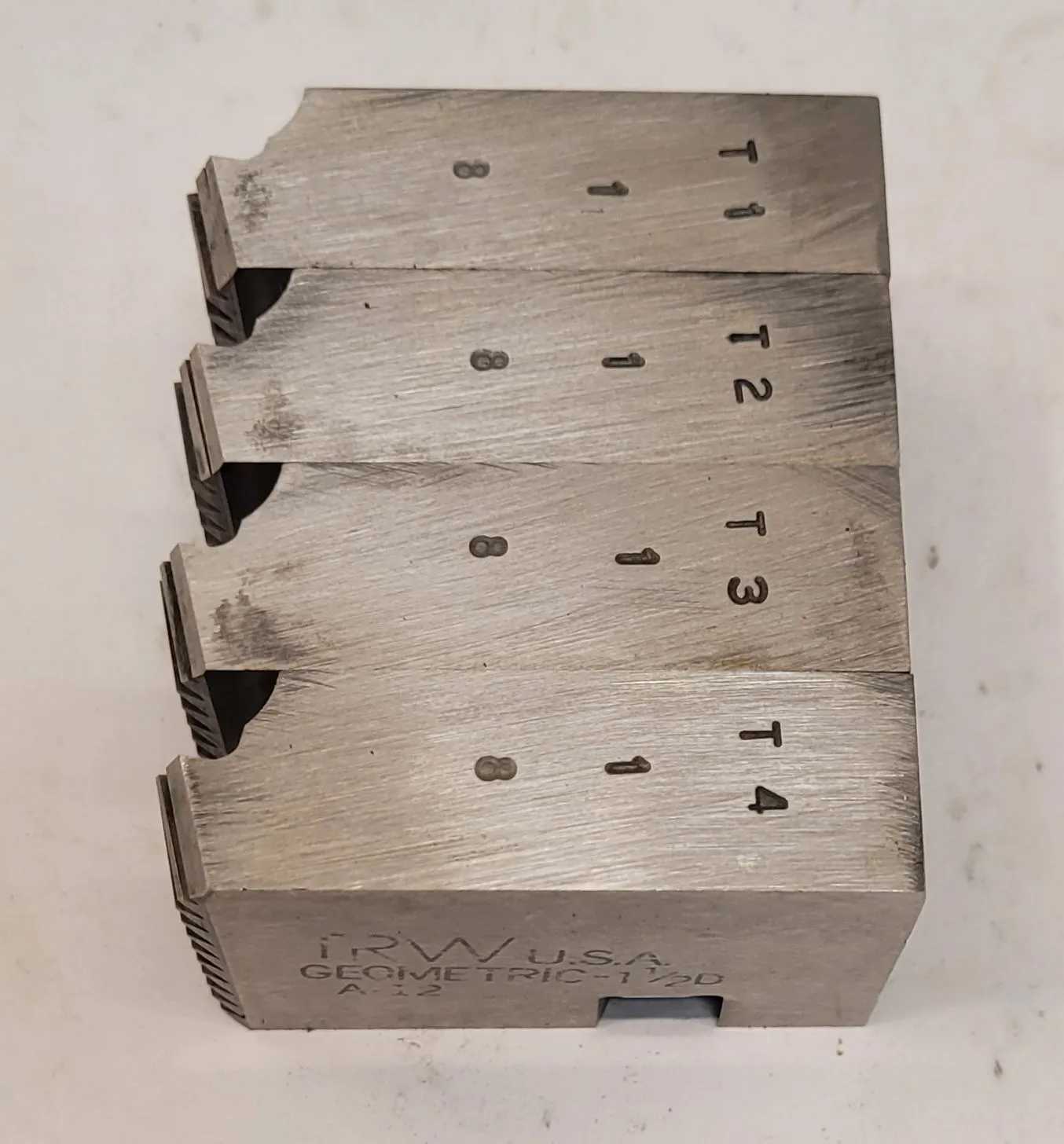 TRW UNITED-GREENFIELD DIE HEAD CHASERS SET OF 13 - VARIOUS NPT AND THREAD SIZES - MACHINE TOOLING