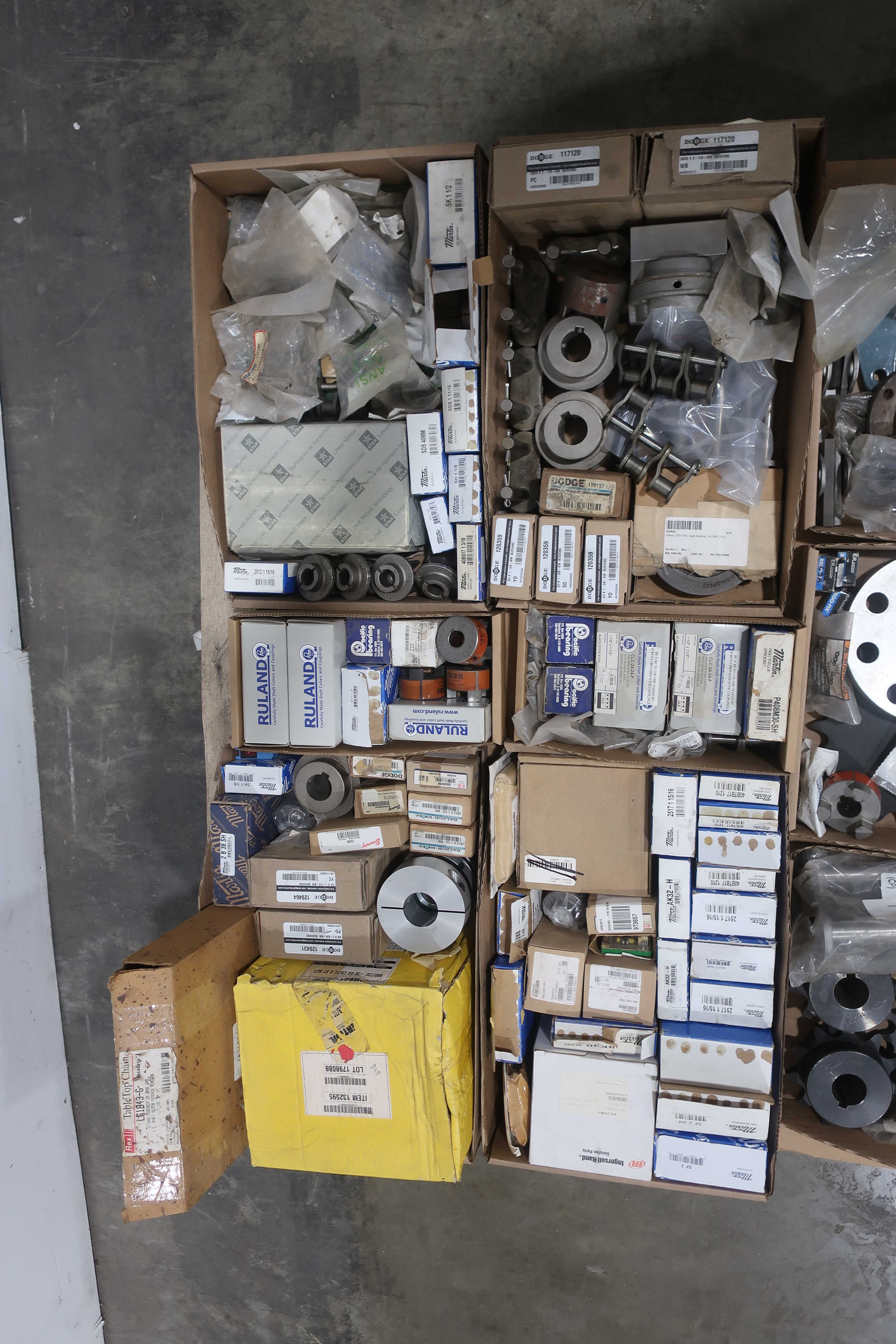 SKU 1742065 - 4 PALLETS OF ASSORTED POWER TRANSMISSION REPLACEMENT PARTS - POWER TRANSMISSION