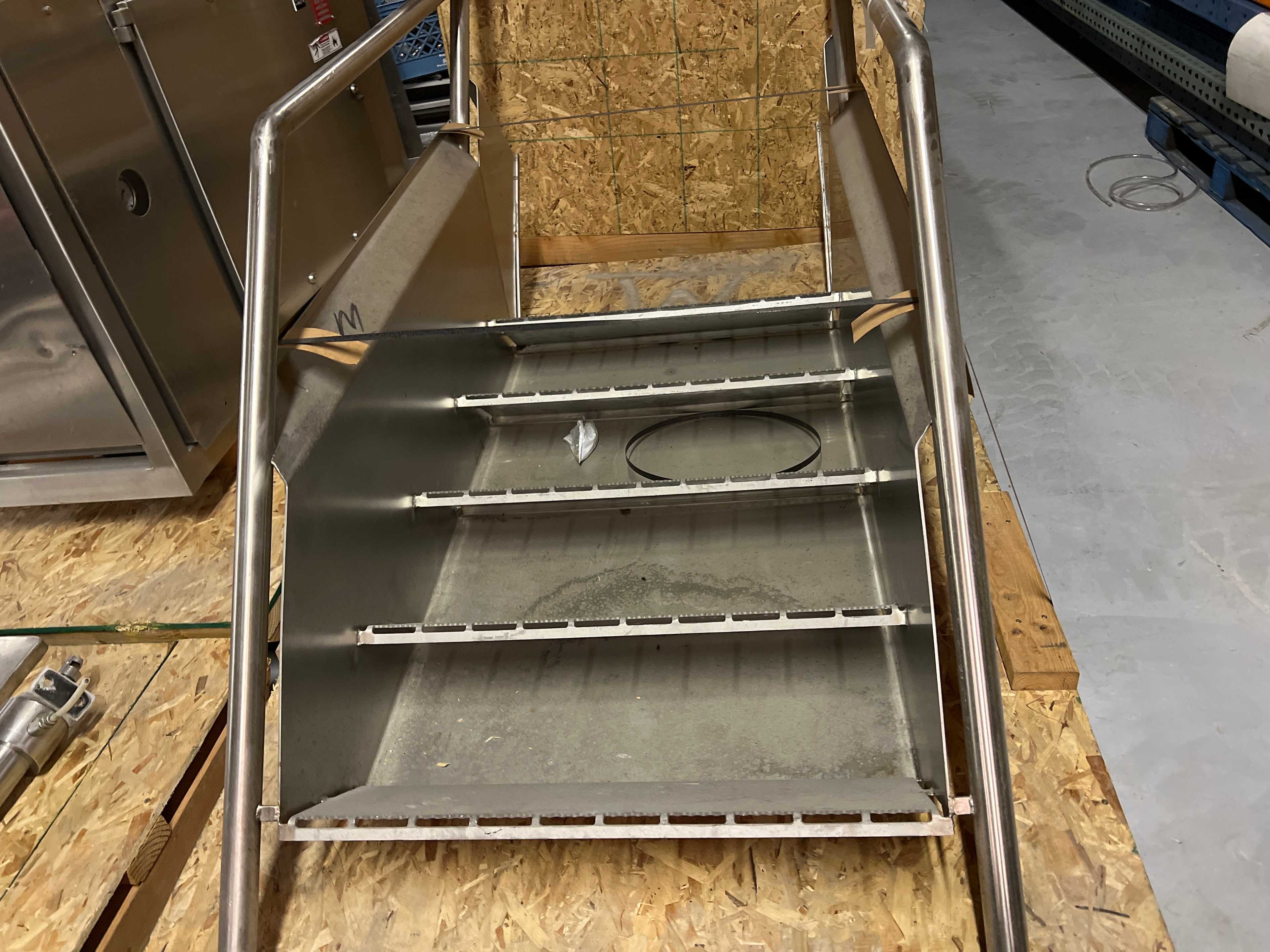 Non-Stationary Stainless Steel 5 Step Staircase - LADDERS