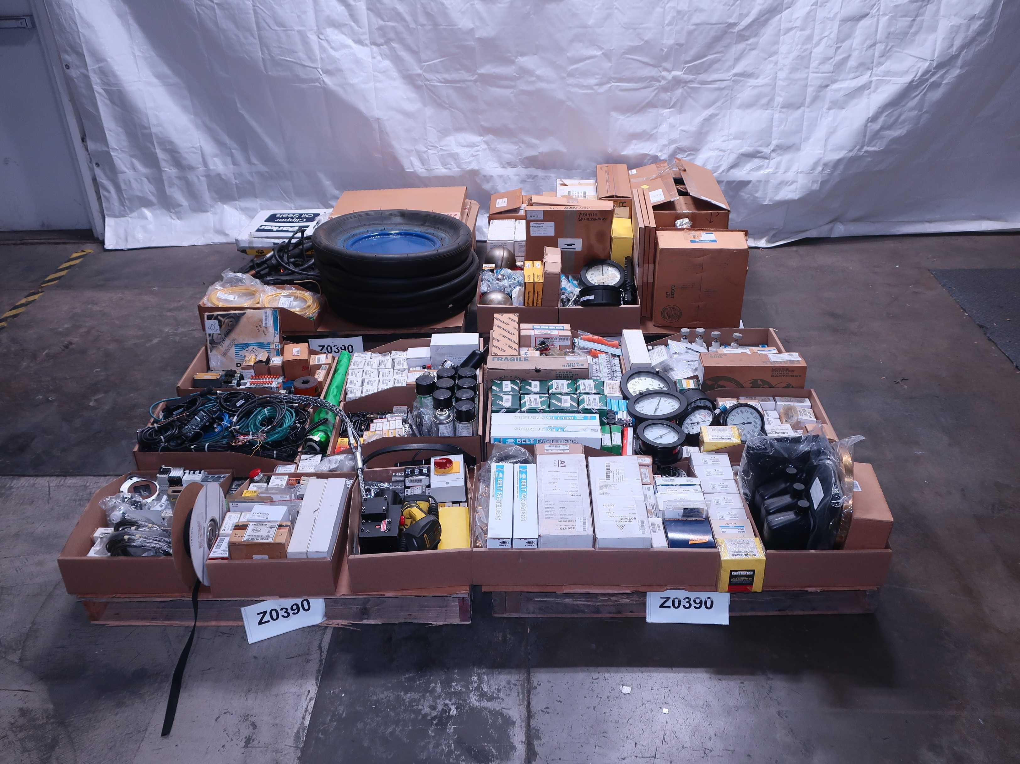 4 PALLTS OF ASSORTED MIXED MRO - INDUSTRIAL PARTS