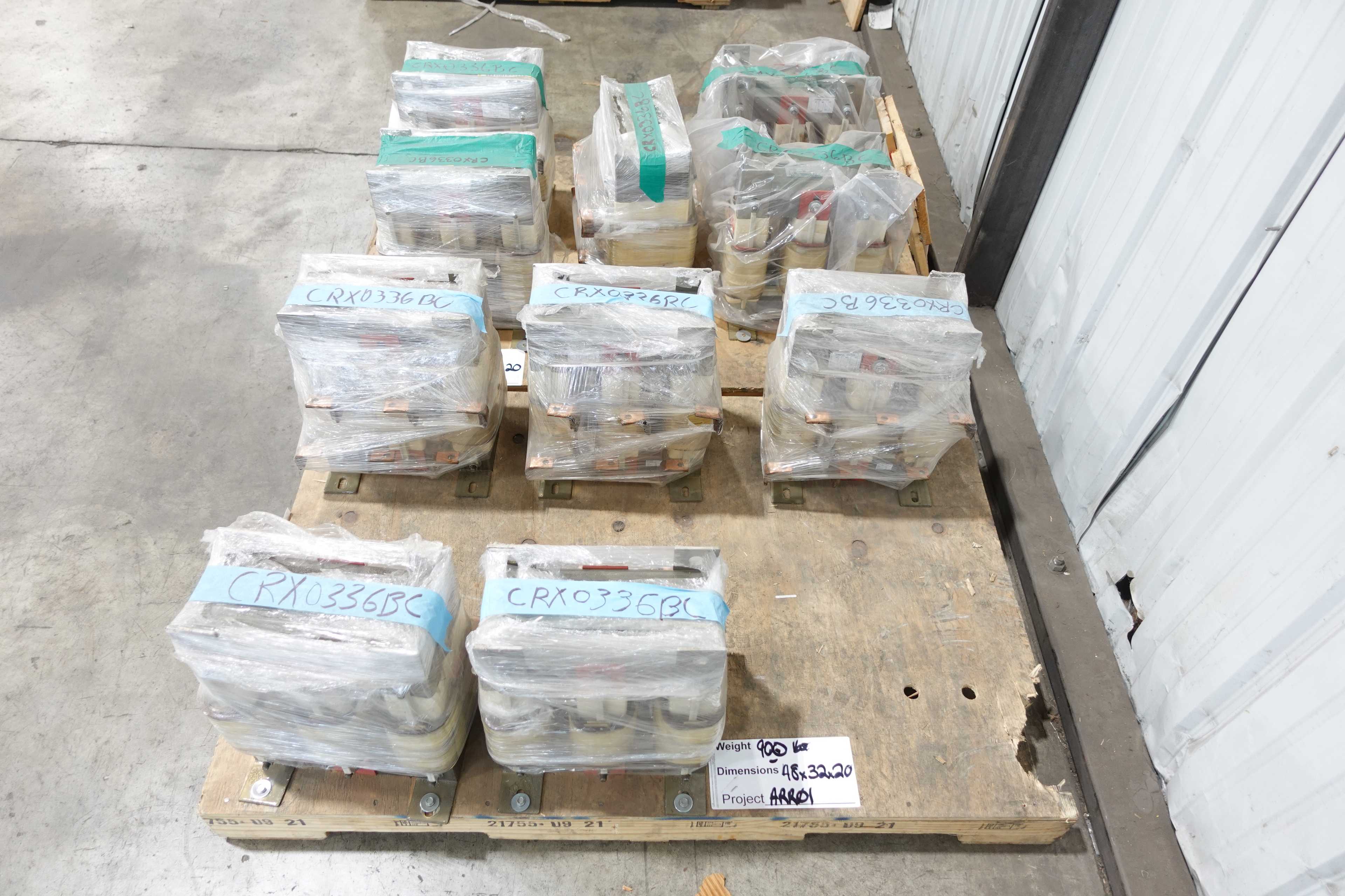 LOT OF 10 HPS CRX0336BC THREE PHASE LINE REACTORS - LINE REACTORS