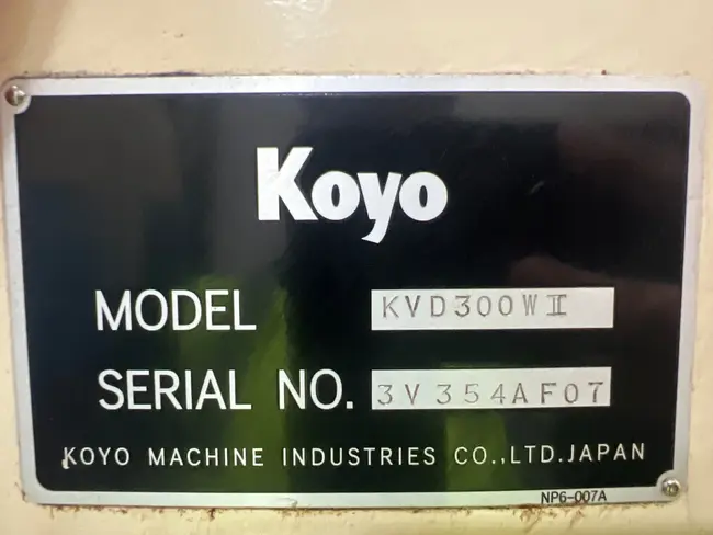 KOYO KVD-300WII DOUBLE DISC SURFACE GRINDER - undefined