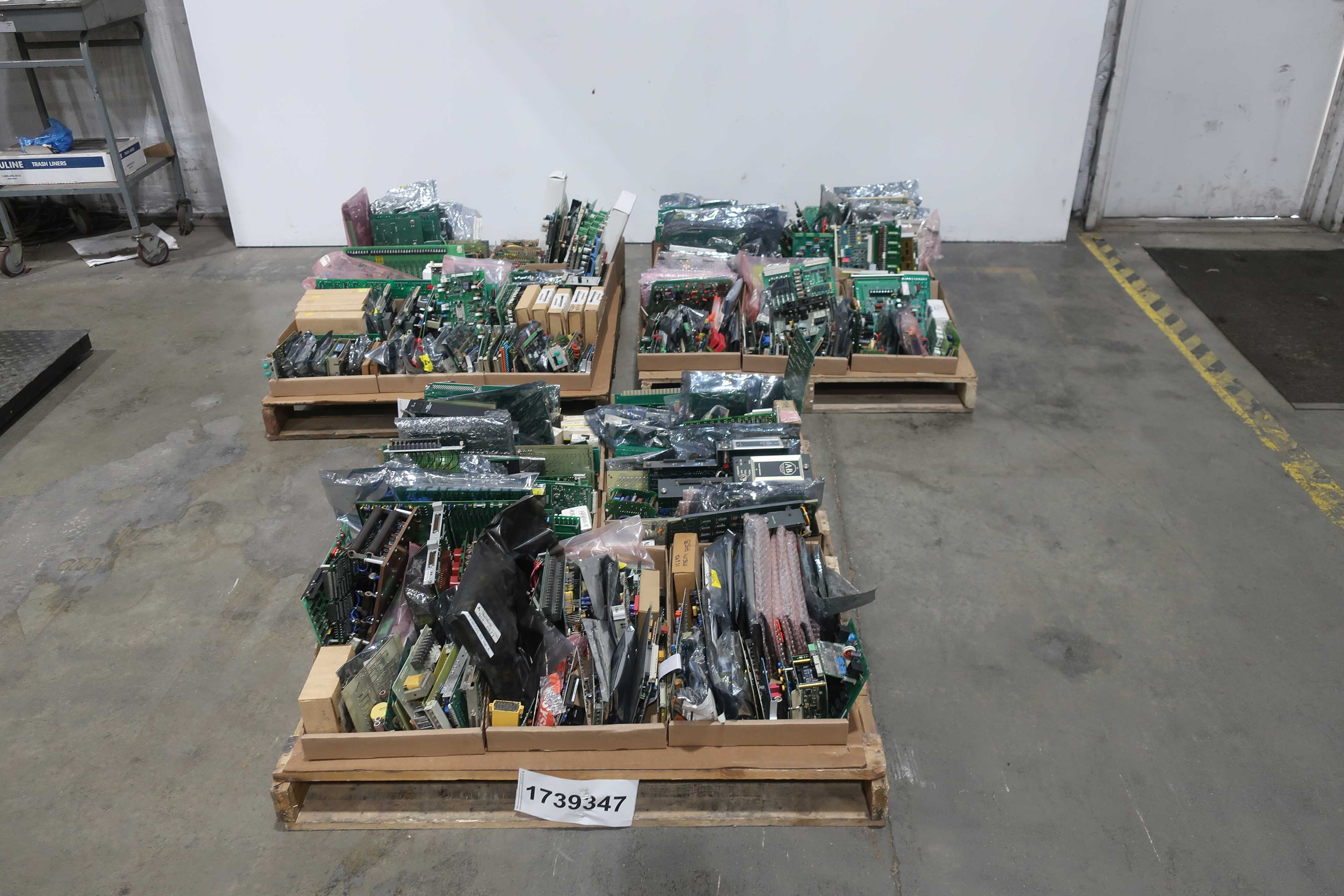 SKU 1739347 - 3 PALLETS OF ASSORTED PCB CIRCUIT BOARDS - PCB CIRCUIT BOARDS
