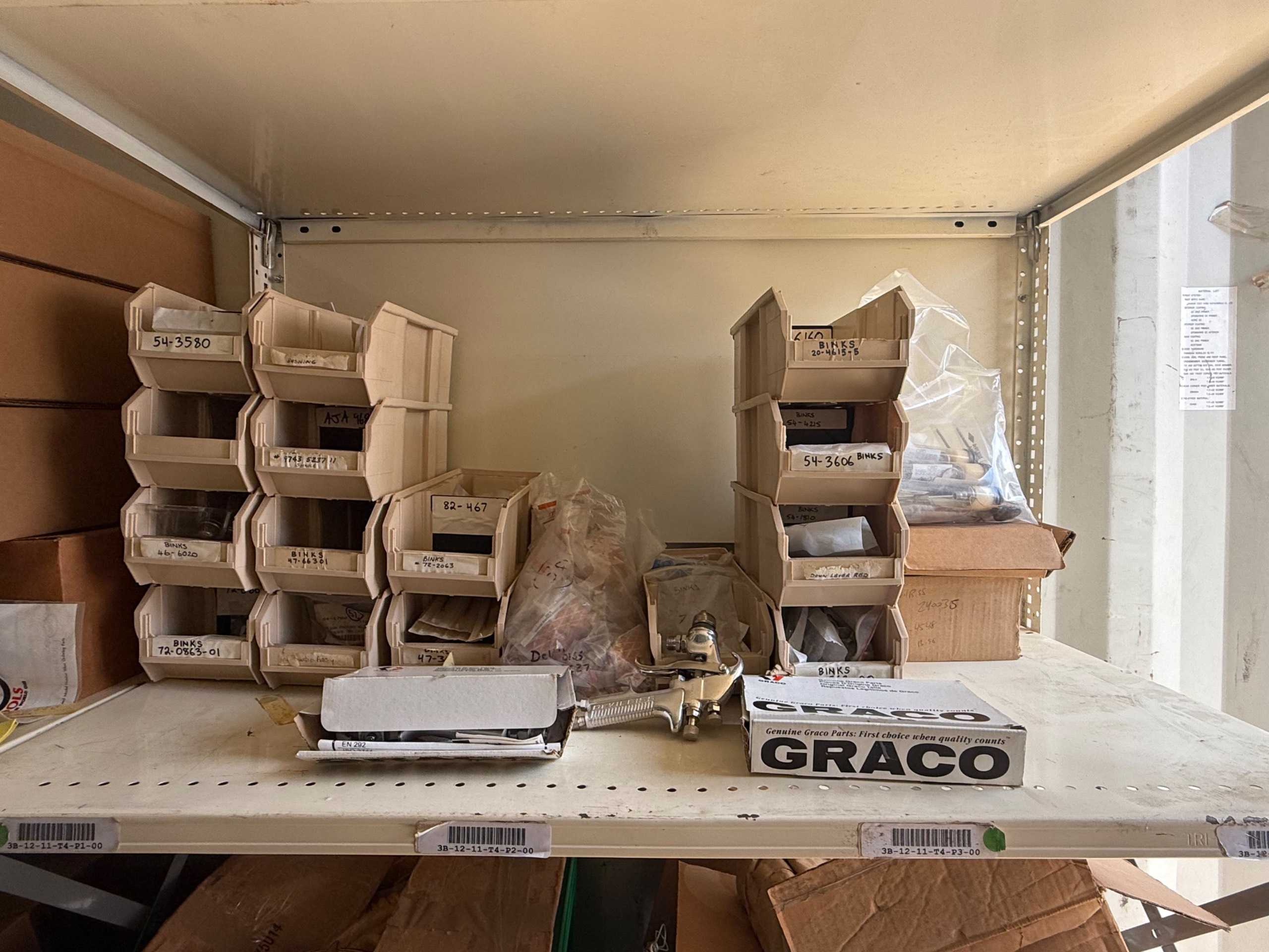 BULK INVENTORY OF INDUSTRIAL PARTS AND TOOLS - INDUSTRIAL PARTS