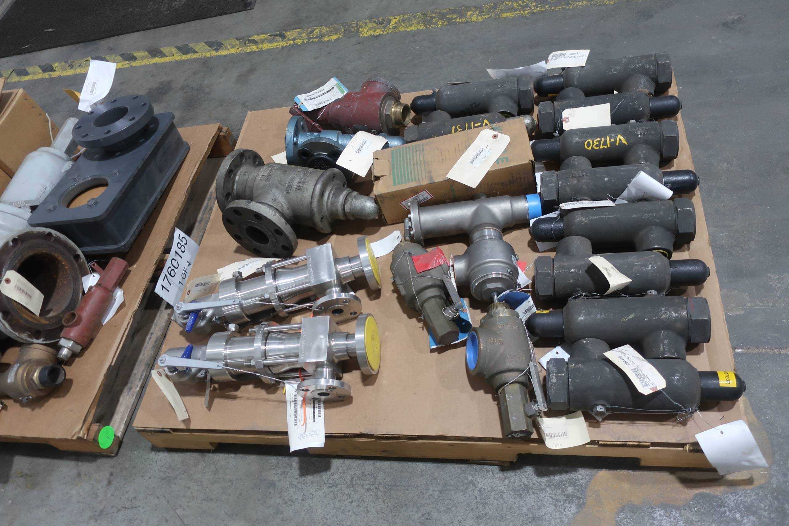 SKU 1760185 - 4 PALLETS OF ASSORTED RELIEF VALVES - RELIEF VALVE
