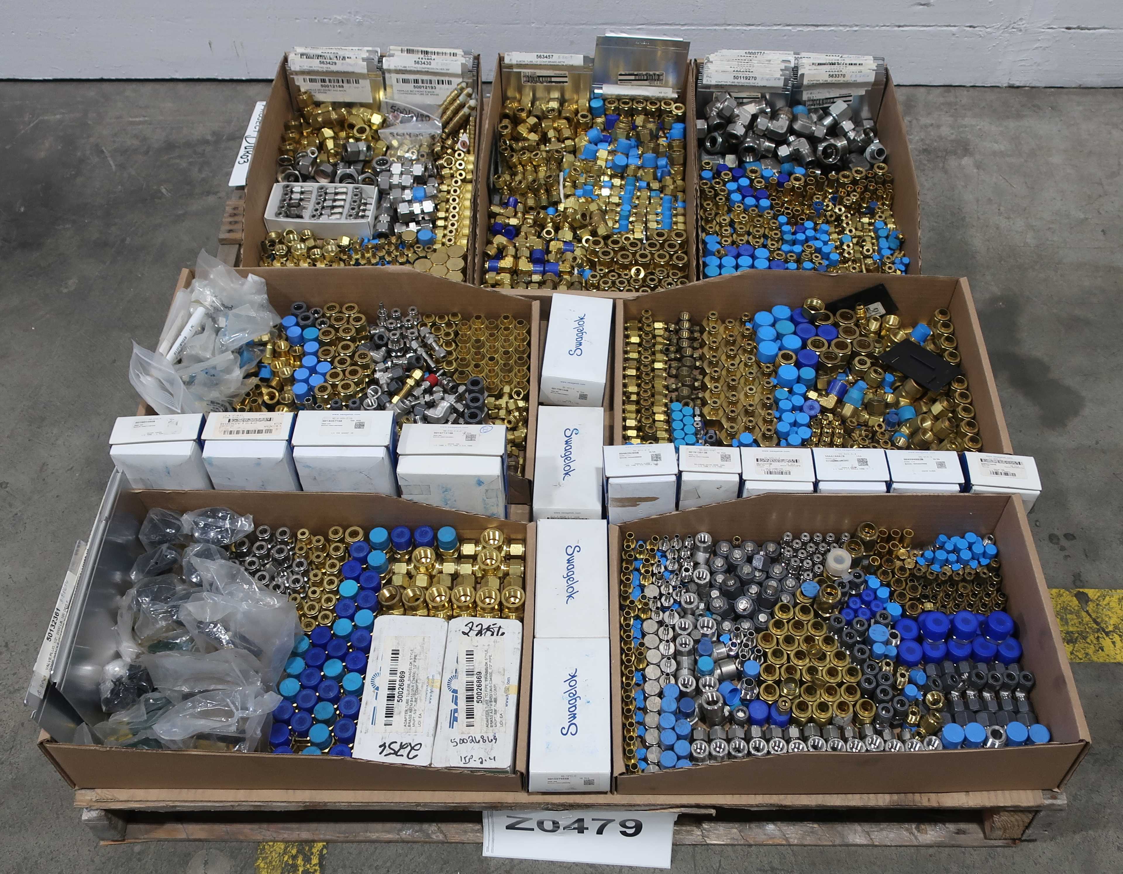 PALLET OF ASSORTED VALVES AND VALVE FITTINGS - VALVE PARTS & ACCESSORIES