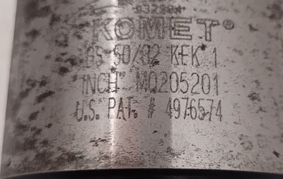 KOMET MO205201 FINE ADJUSTABLE BORING HEAD WITH CAT50 HOLDER AND UB0005360 BORING TOOL - MACHINE TOOLING