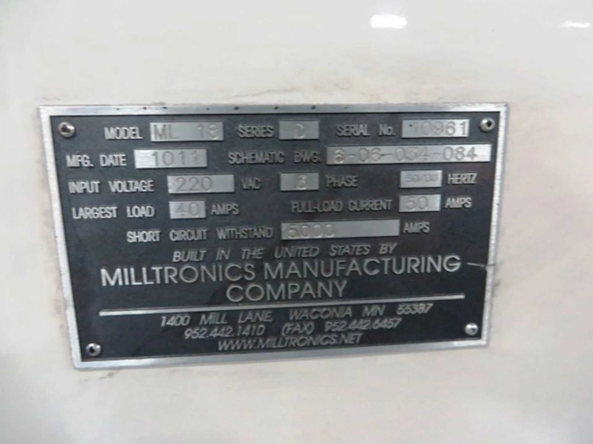 2010 MILLTRONICS ML18/60 CNC LATHE, 19" SWING, 60" MACHINING LENGTH, 24 HP, 100-2,600 RPM - CNC LATHES