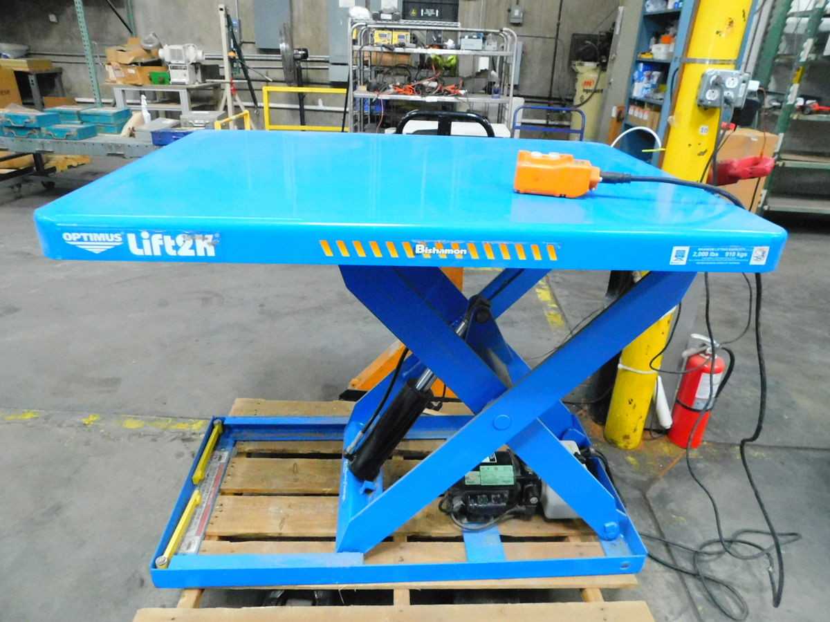 BISHAMON LIFT2K L2K-3648 HYDRAULIC LIFT TABLE 2000LBS, 48X36", 120V - SCISSOR LIFTS