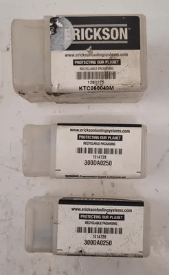 ERICKSON COLLETS – VARIOUS SIZES (LOT OF 3): INCLUDES 2 DA300 AND 1 KTC060049M DOUBLE ANGLE COLLETS - MACHINE TOOLING