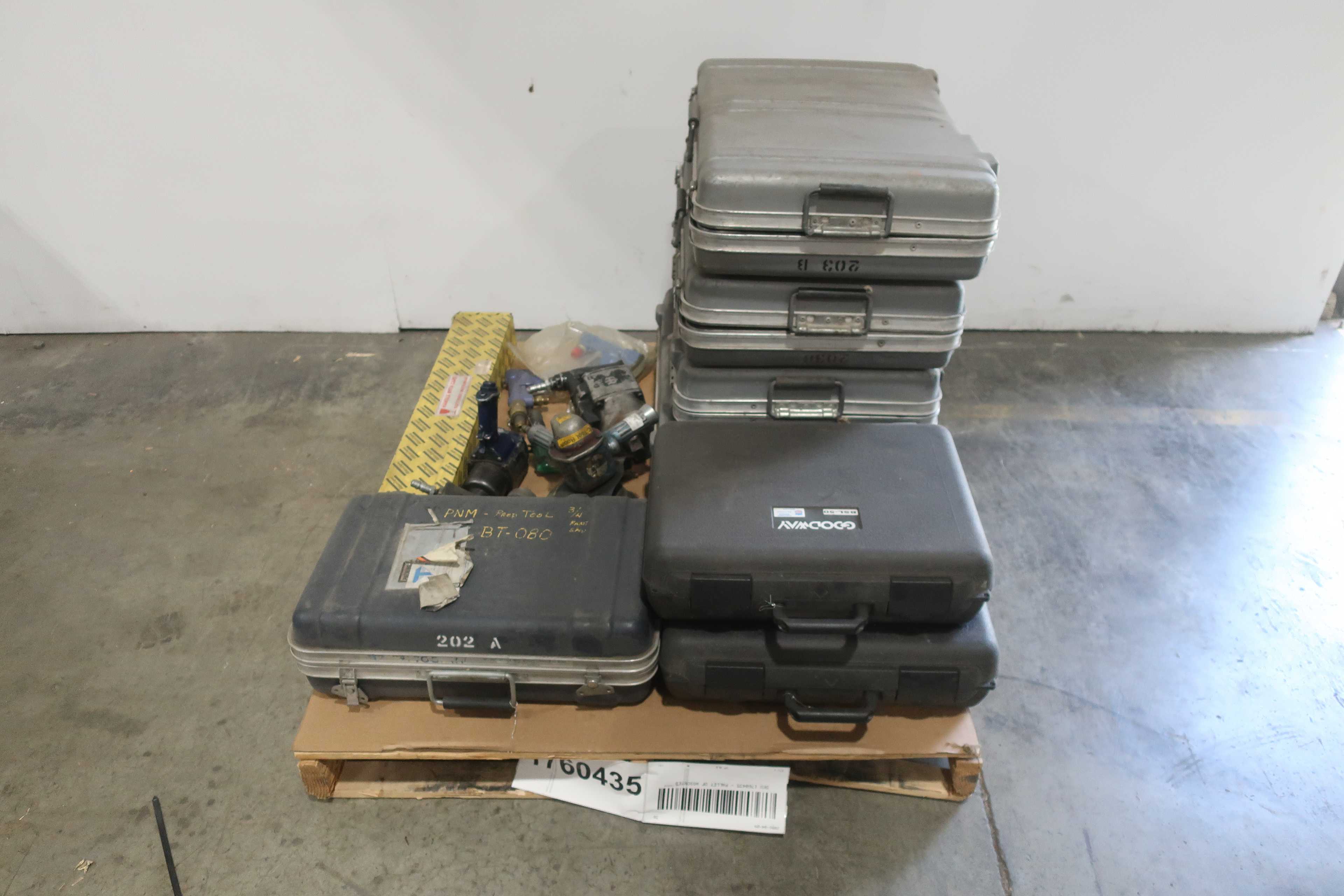 SKU 1760435 - PALLET OF ASSORTED PNEUMATIC TOOLS - PNEUMATIC POWER TOOL