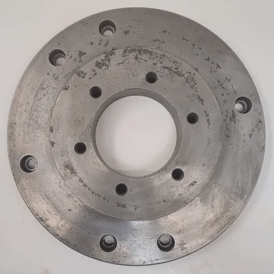 LATHE CHUCK BACK PLATE – 12-1/2IN OD, 4IN CENTER HOLE, 2IN THICKNESS - MACHINE TOOLING
