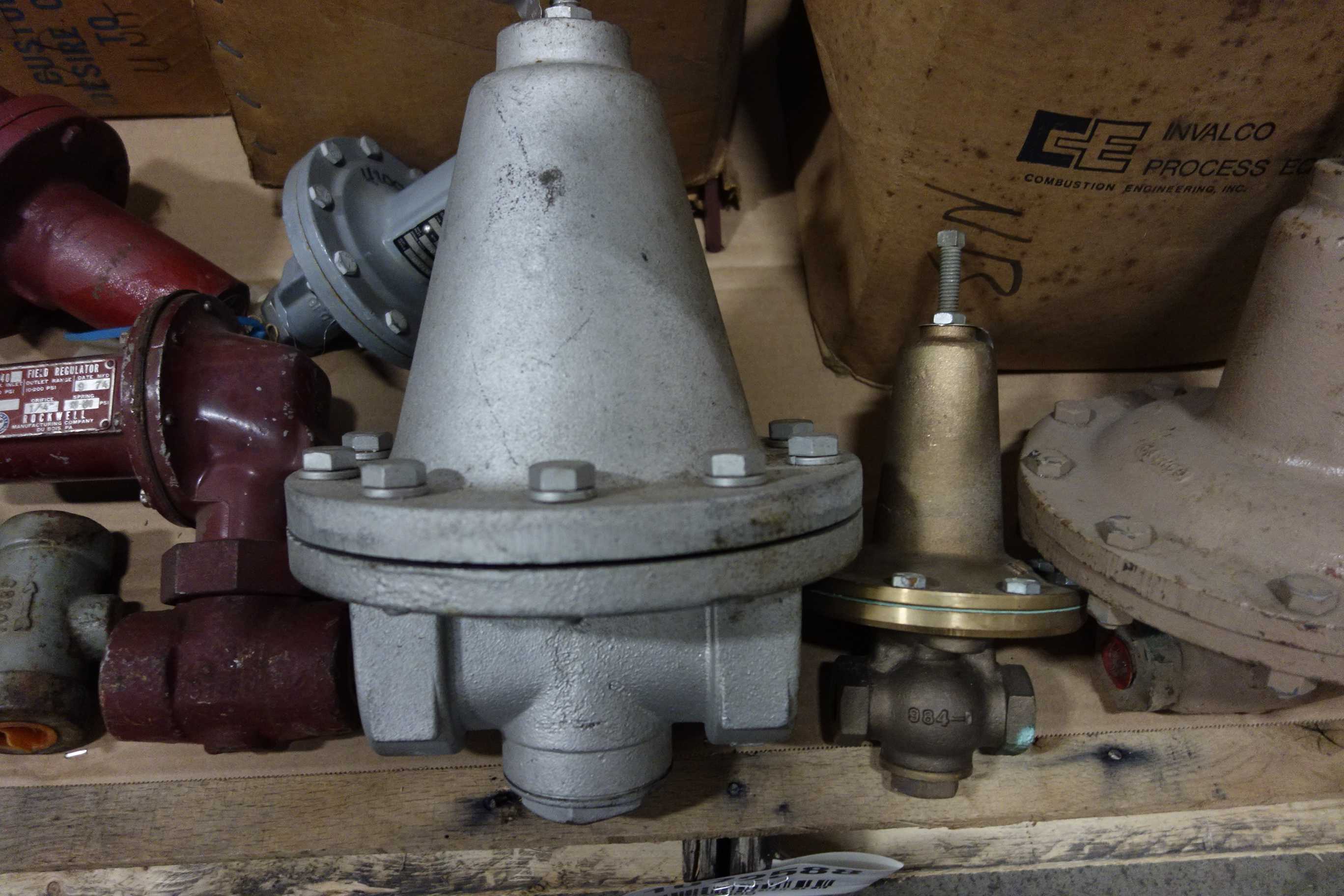 PALLET OF ASSORTED REGULATOR VALVES - PRESSURE REDUCING REGULATOR VALVE