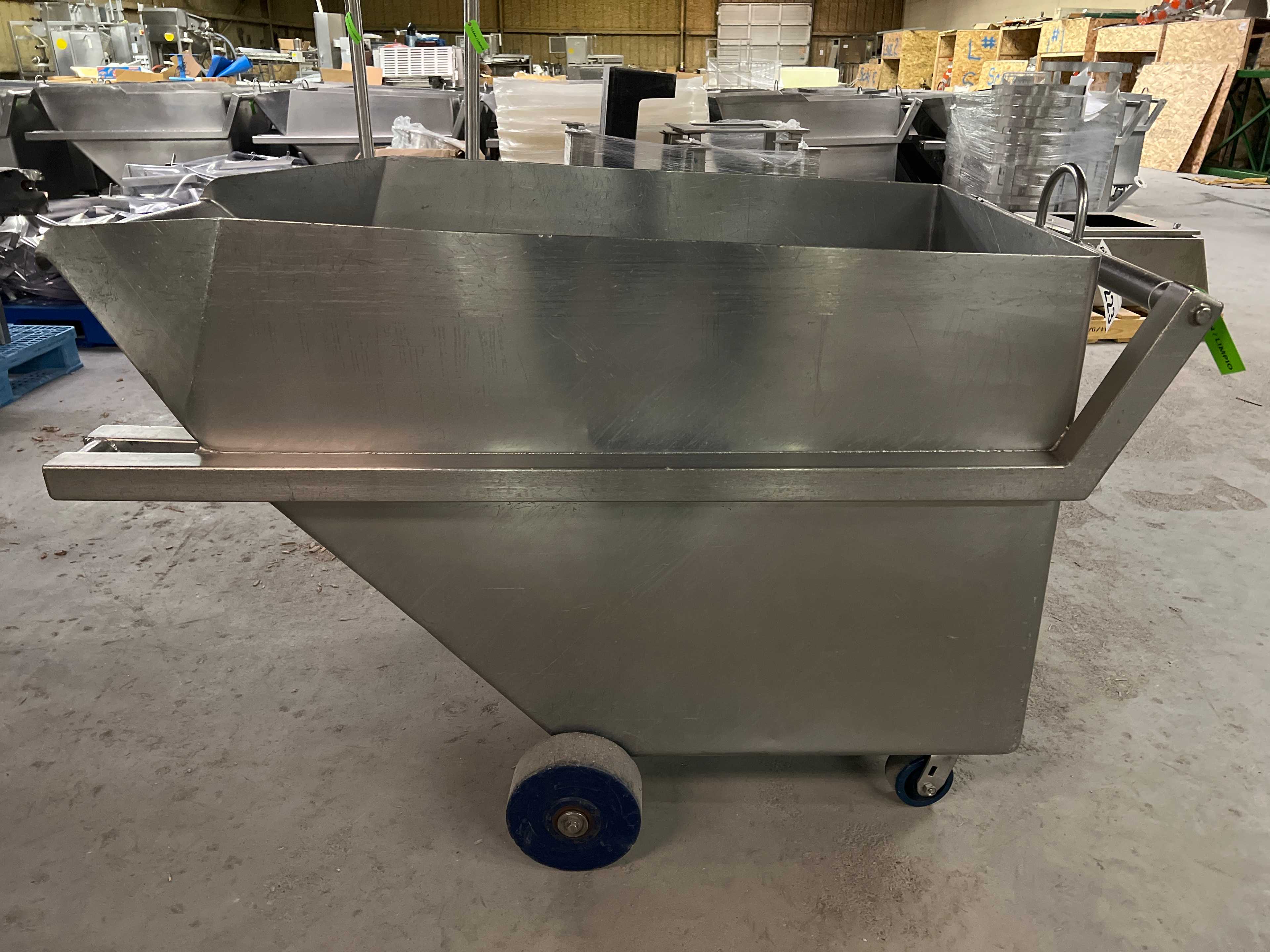 Stainless Steel Dump Cart Hopper - ROLLING CARTS