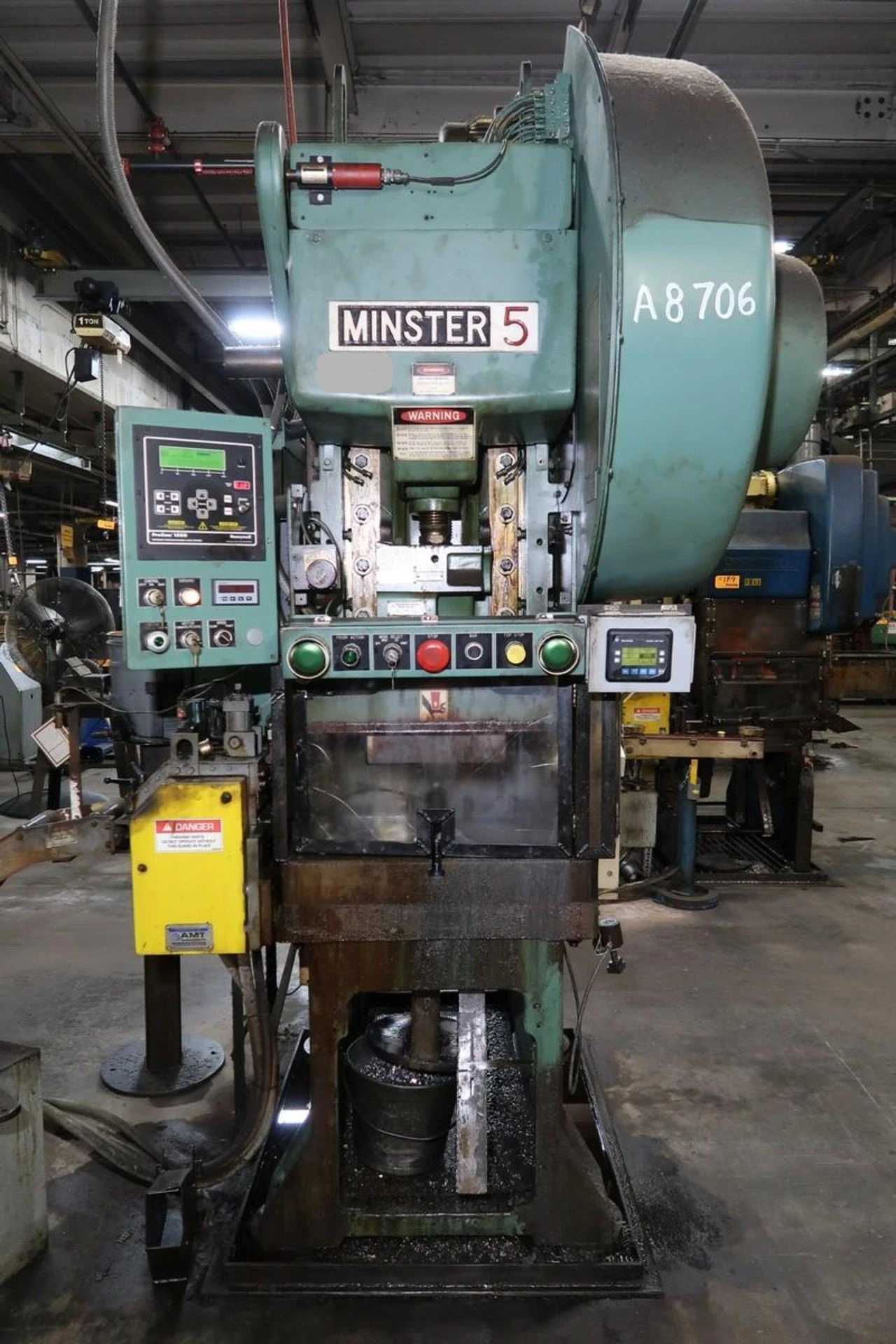 1994 MINSTER 59S GAP-FRAME PRESS, 45T, 120 SPM, 3" STROKE, 15.75" SH, 28"X18" BED - MECHANICAL PRESSES