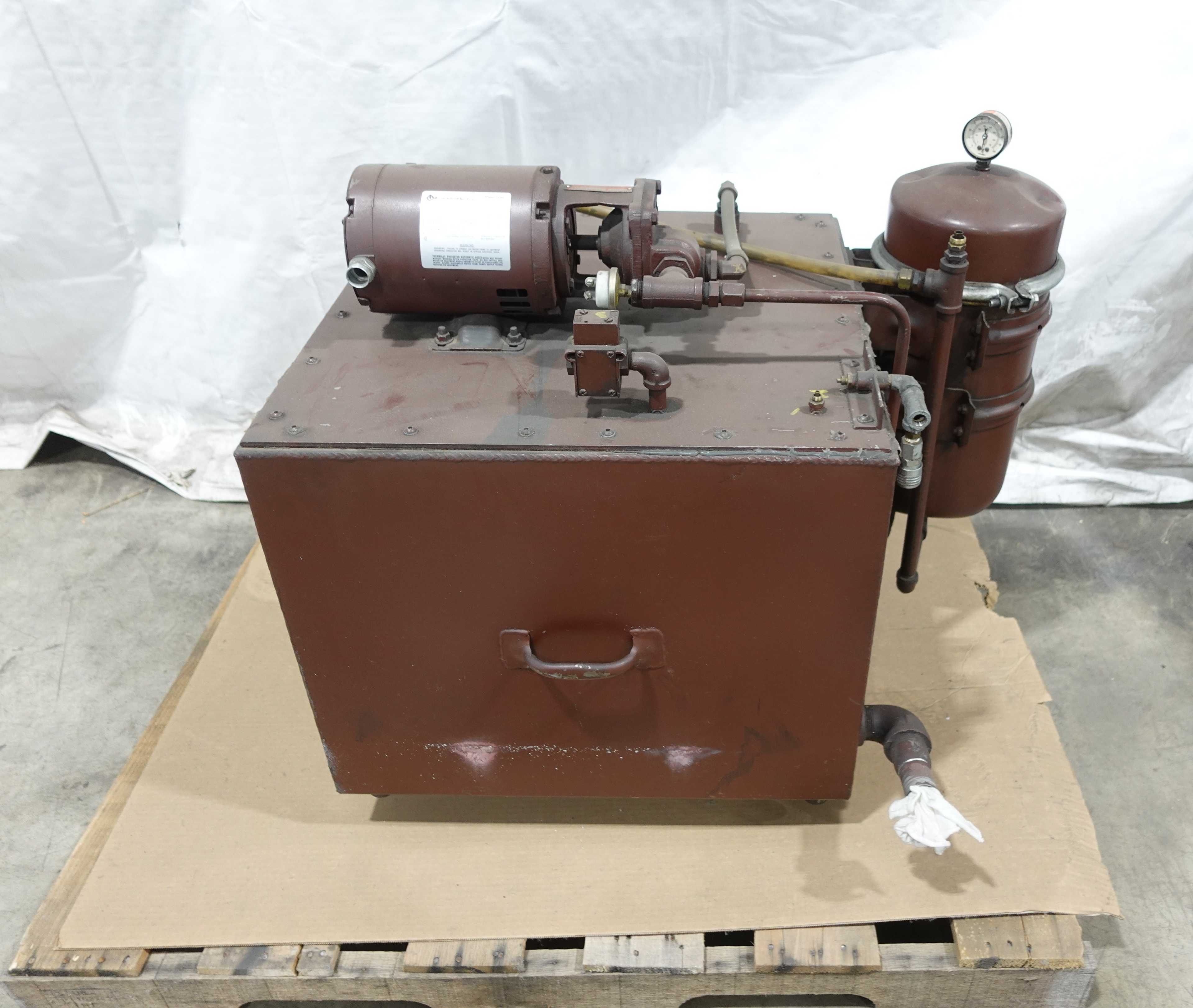 SKU 1724783 - HYDRAULIC TANK SYSTEM, BURKS 3CT6M PUMP, FRANKLIN ELECTRIC 1/3 HP MOTOR - HYDRAULIC PARTS