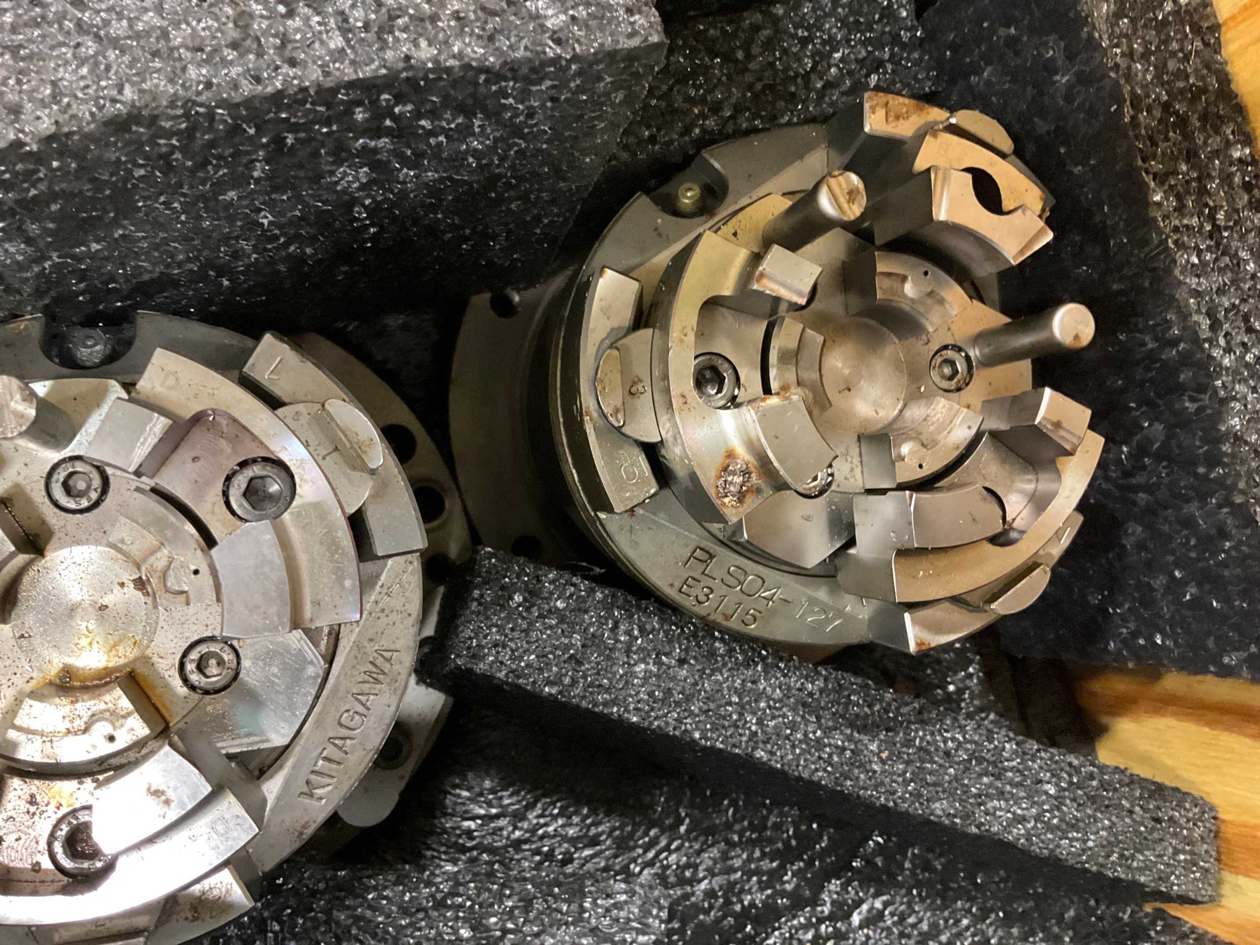 QTY 4: PRECISION CNC LATHE 3-JAW CHUCKS - MACHINING ACCESSORIES & TOOLING