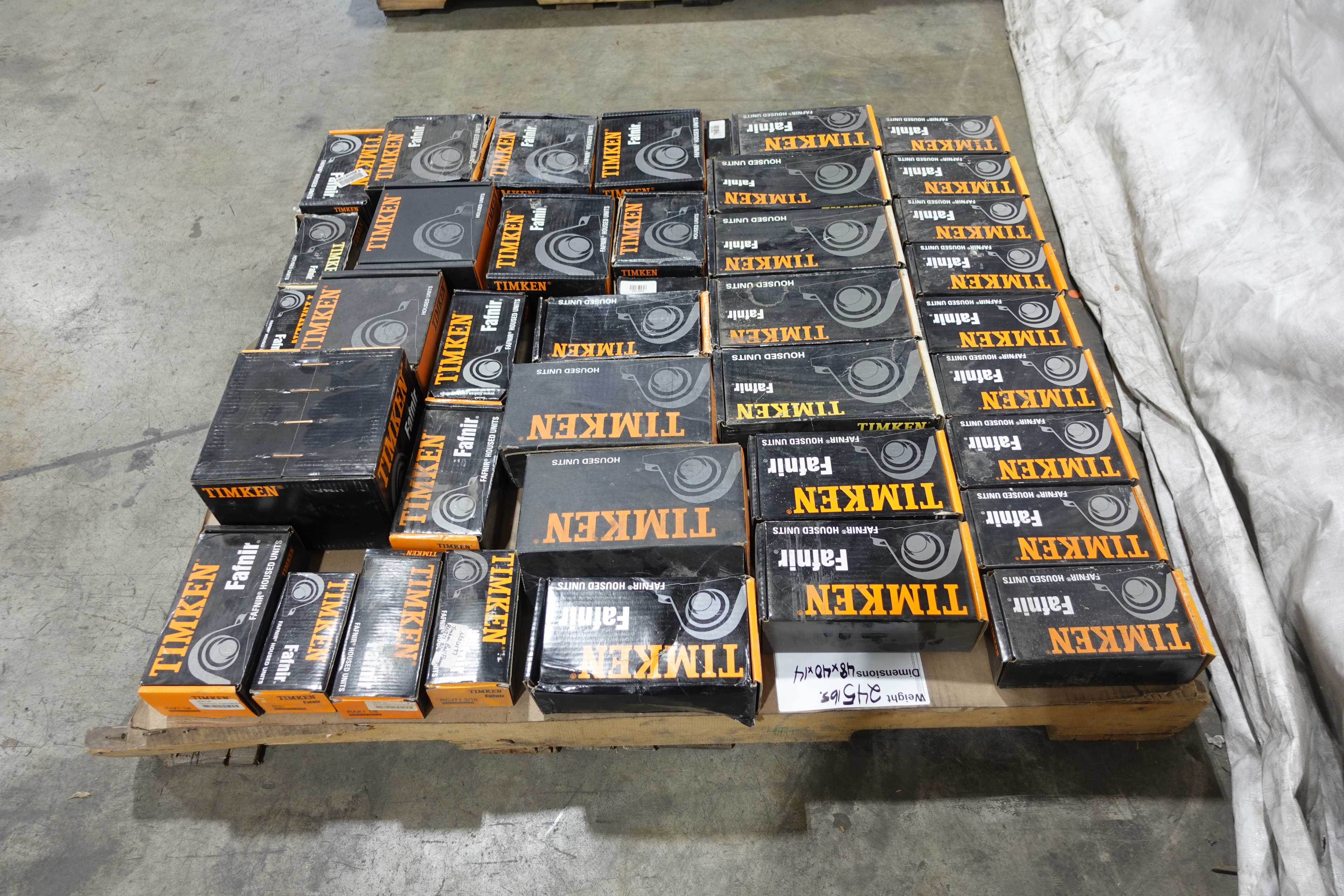 SKU 1739352 - PALLET OF TIMKEN PILLOW BLOCK BEARINGS - BEARINGS