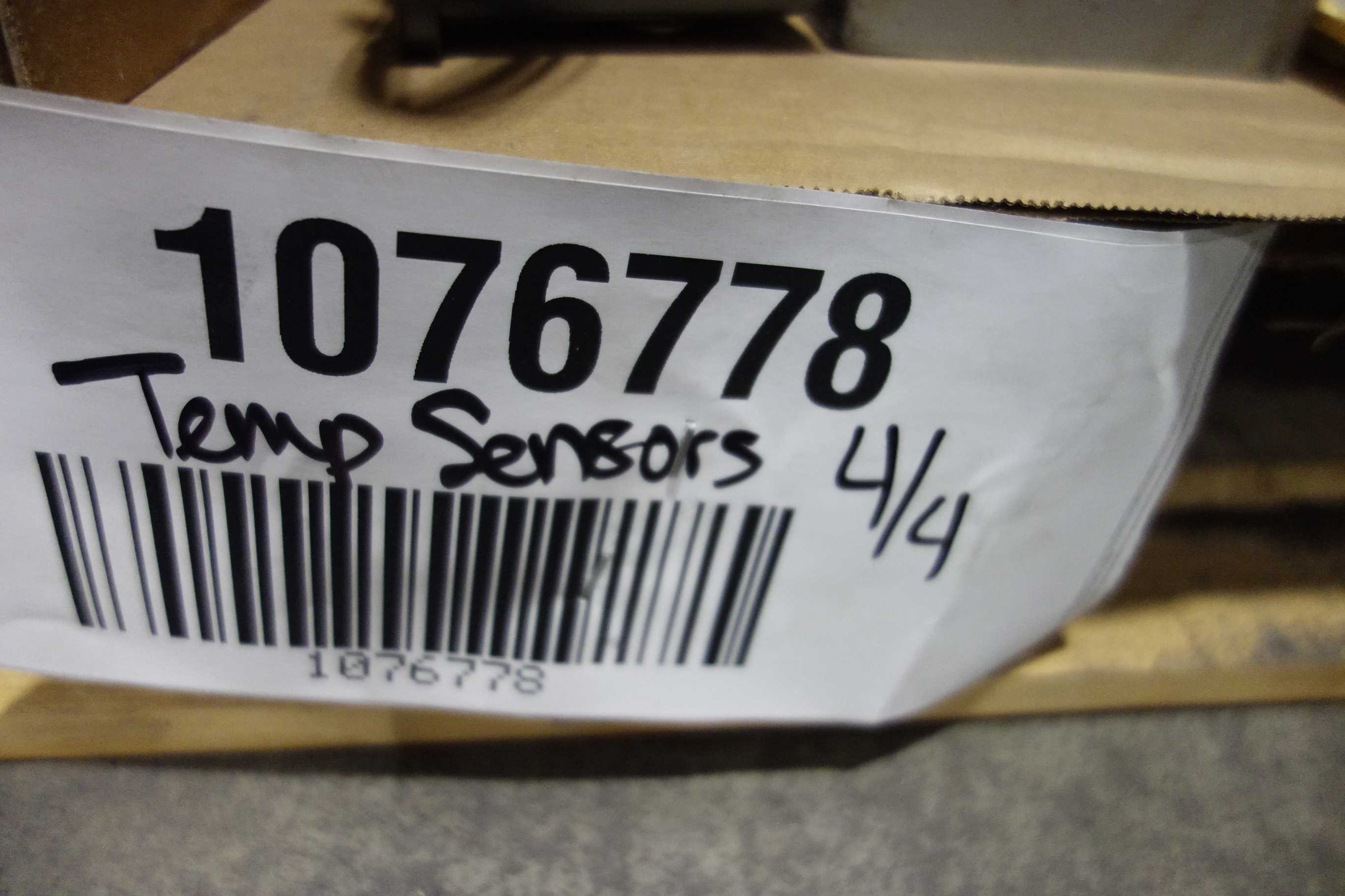 4 PALLETS OF ASSORTED TEMPERATURE SENSORS - SENSORS