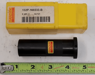 SANDVIK COROMANT 132P-160333-B CYLINDRICAL SLEEVE, DCONMS 1 INCH, OAL 3.3465 INCH - MACHINE TOOLING