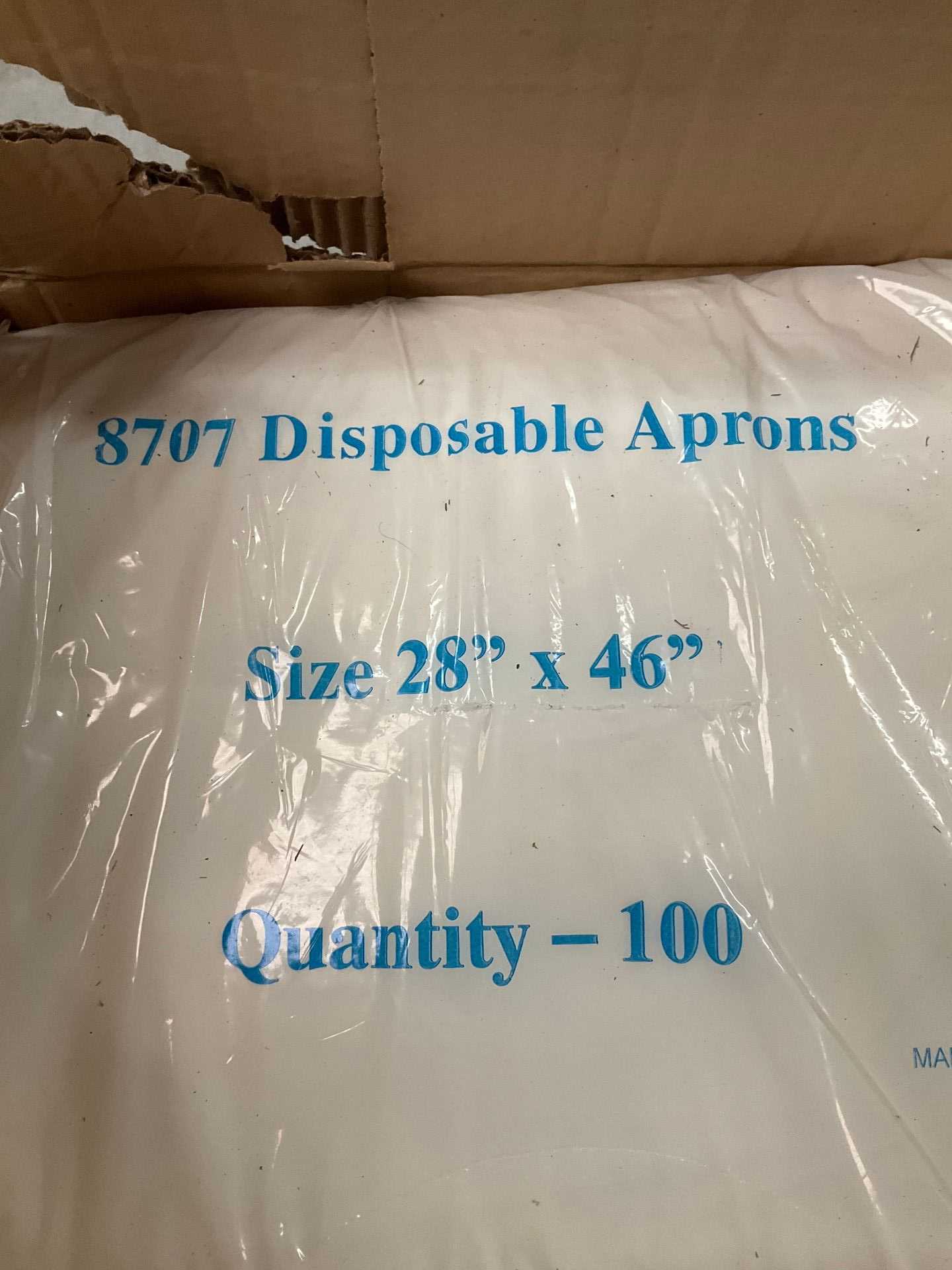 Pallet of Assorted Food Grade Disposable Gloves and Aprons - PPE