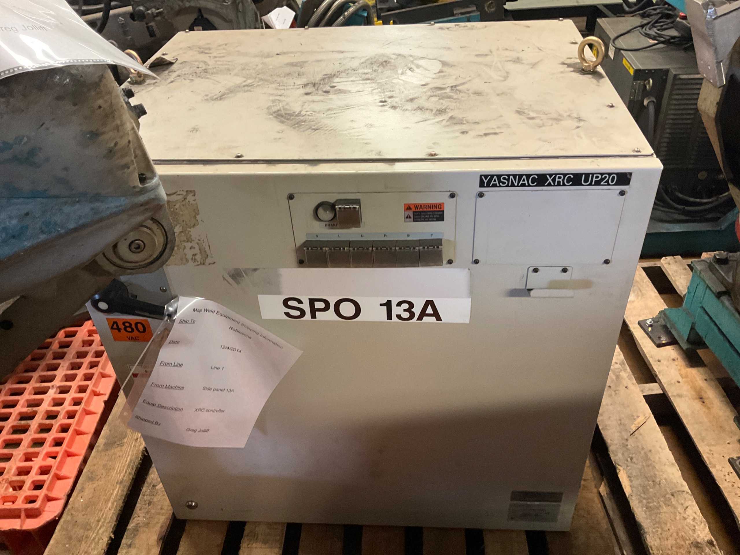 YASKAWA YASNAC XRC UP20 ROBOT CONTROLLER - ROBOT CONTROLLERS