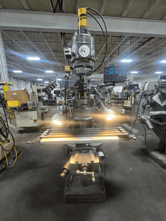 1986 BRIDGEPORT SERIES 1 VERTICAL MILL, 1.5HP, R-8 SPINDLE, 42X9" TABLE, 31"X/12"Y/16"Z TRAVEL. - VERTICAL MILLING MACHINES