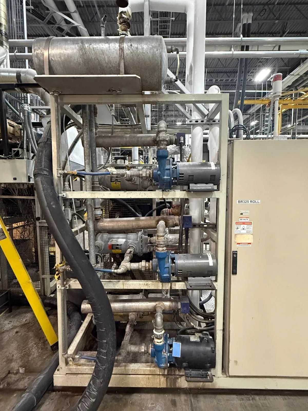 1974 NRM PACEMAKER III PLASTIC EXTRUSION LINE, 4.5IN, 32:1 L/D, 200HP, 2015 ELEC UPGRADE - PLASTICS & RUBBER