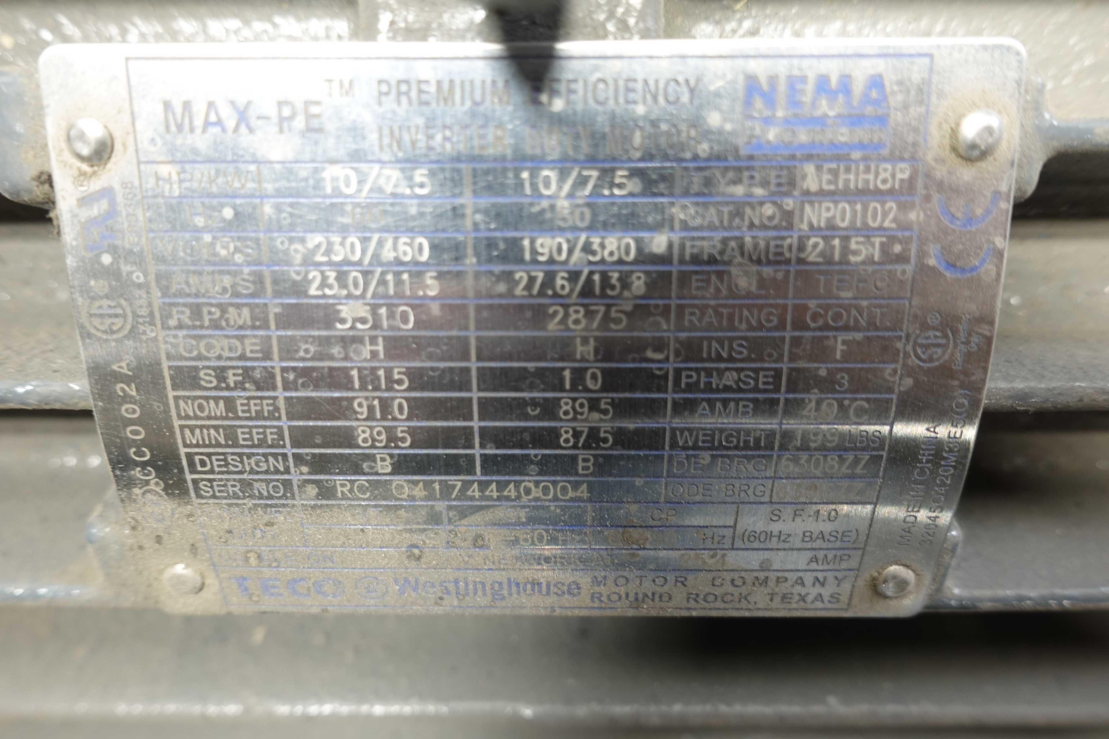 STERLING 8010FV REGENERATIVE BLOWER