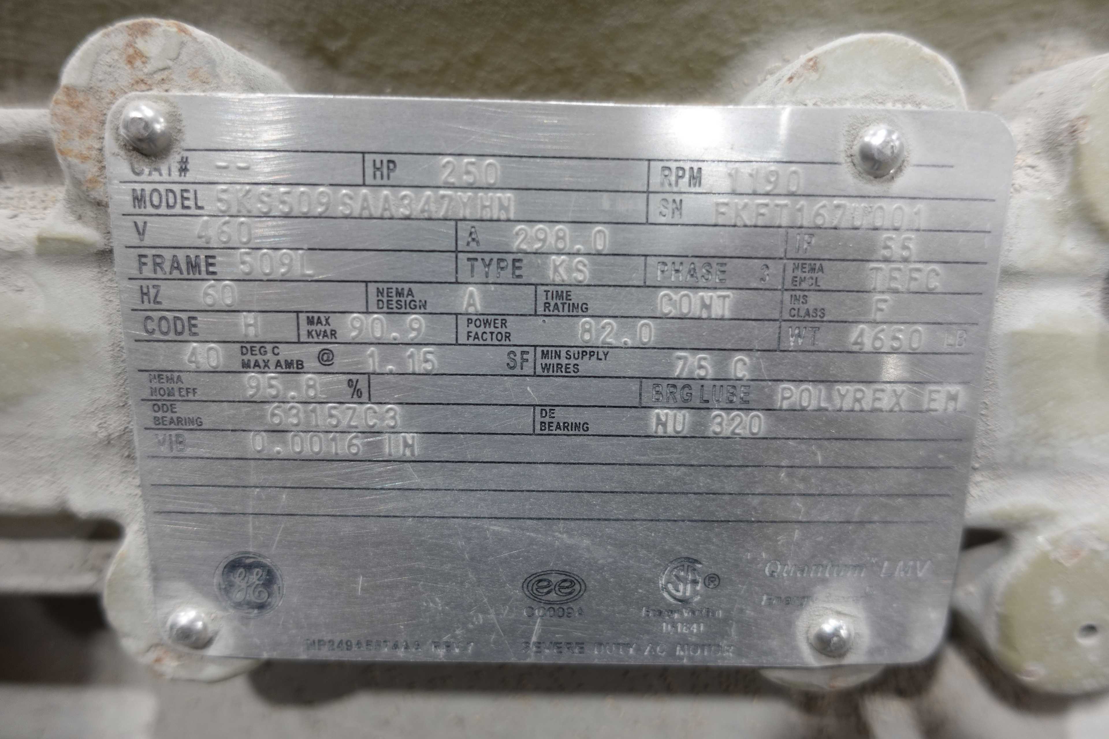 GENERAL ELECTRIC 5KS509SAA347YHN QUANTUM LMV MOTOR - AC MOTOR