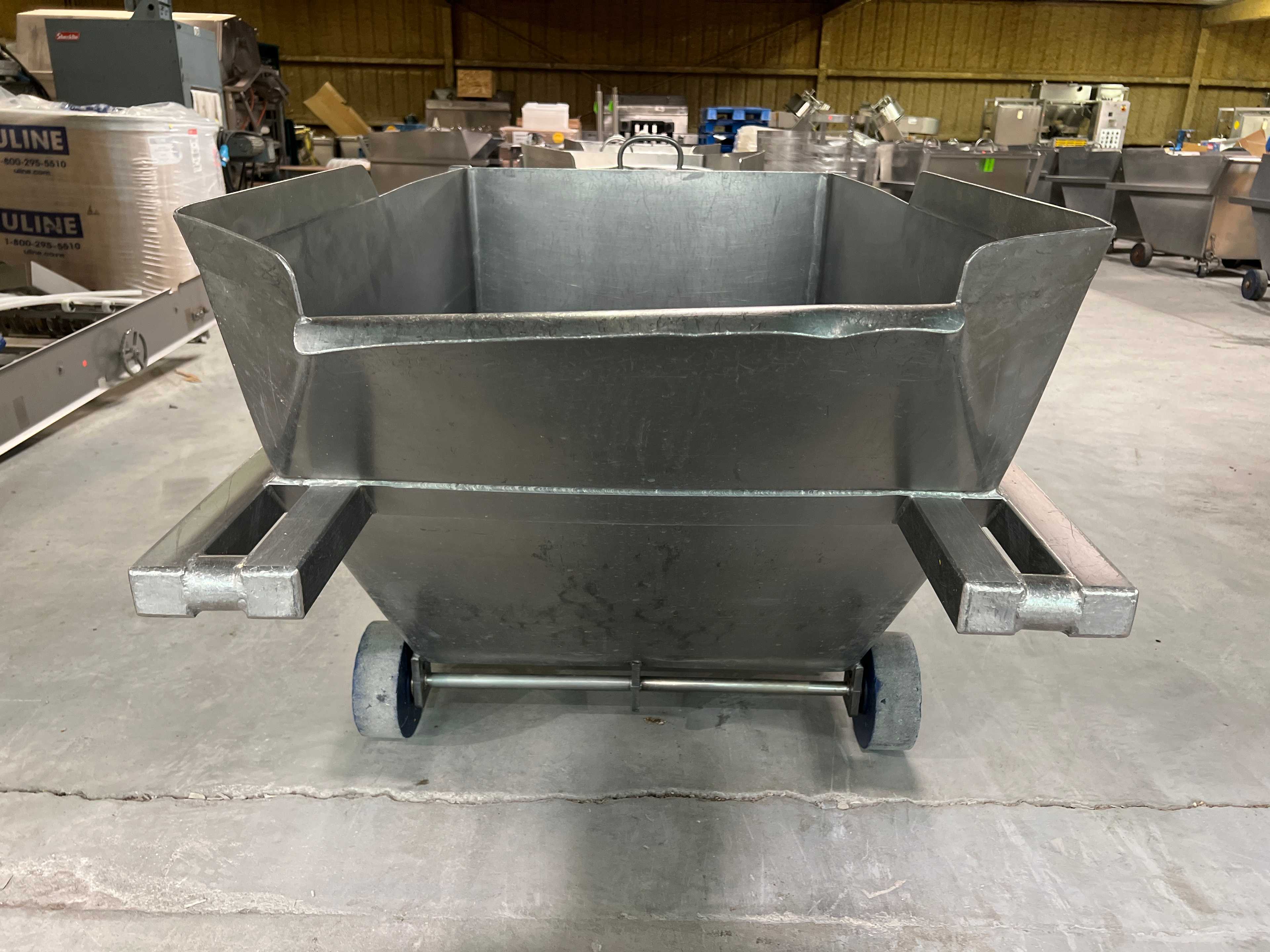 Stainless Steel Dump Cart Hopper - ROLLING CARTS