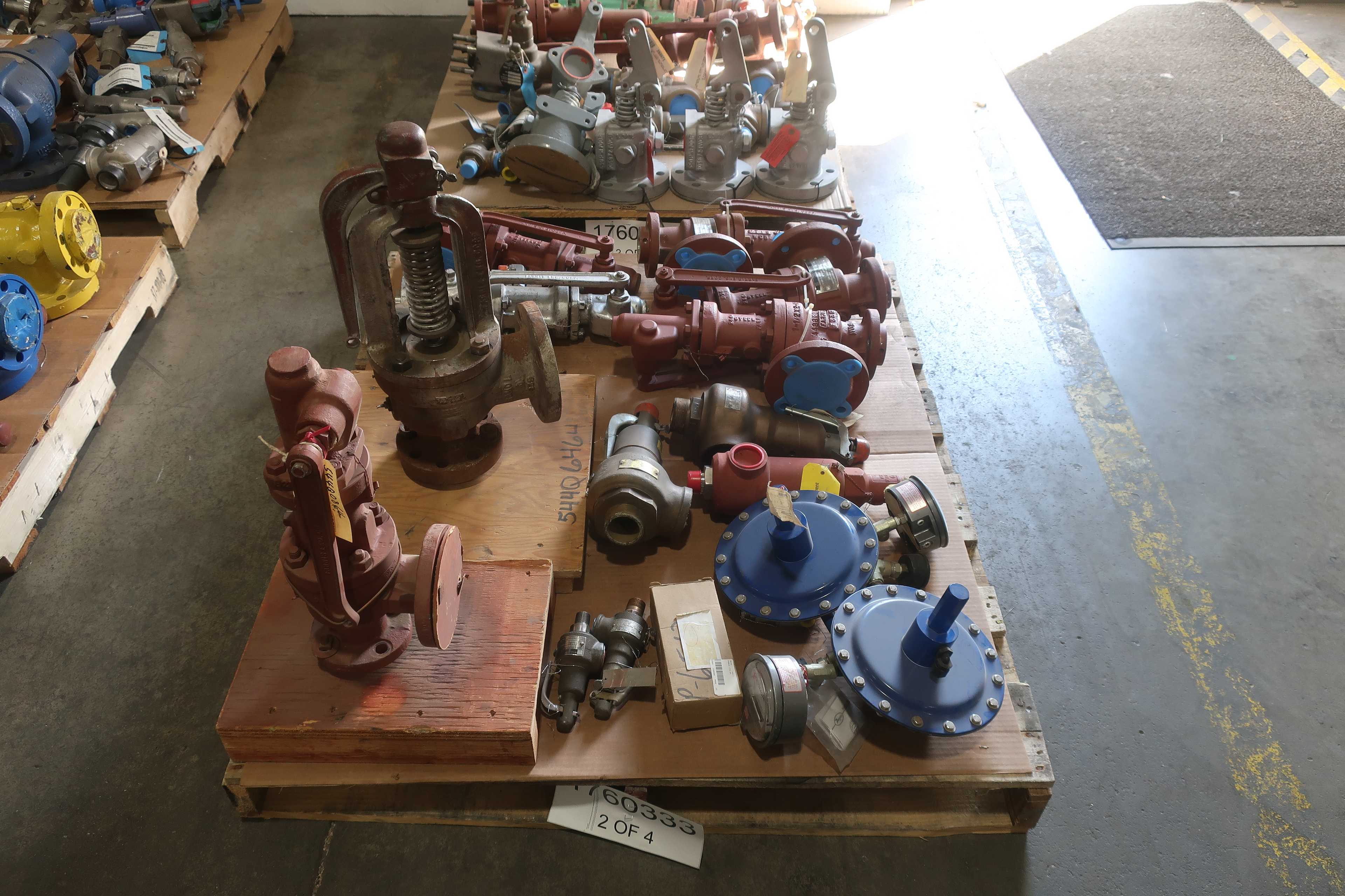 SKU 1760333 - 4 PALLETS OF ASSORTED RELIIEF VALVES - RELIEF VALVE