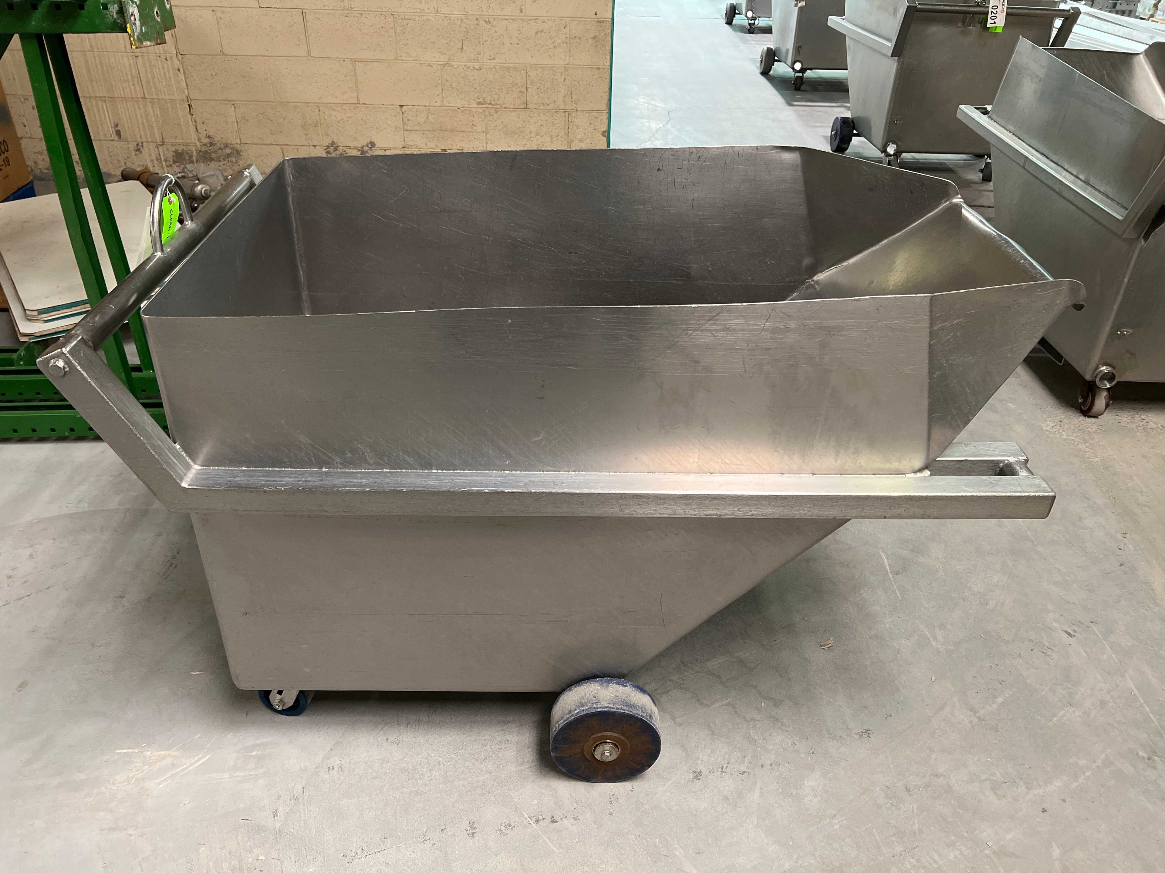 Stainless Steel Dump Cart Hopper - ROLLING CARTS