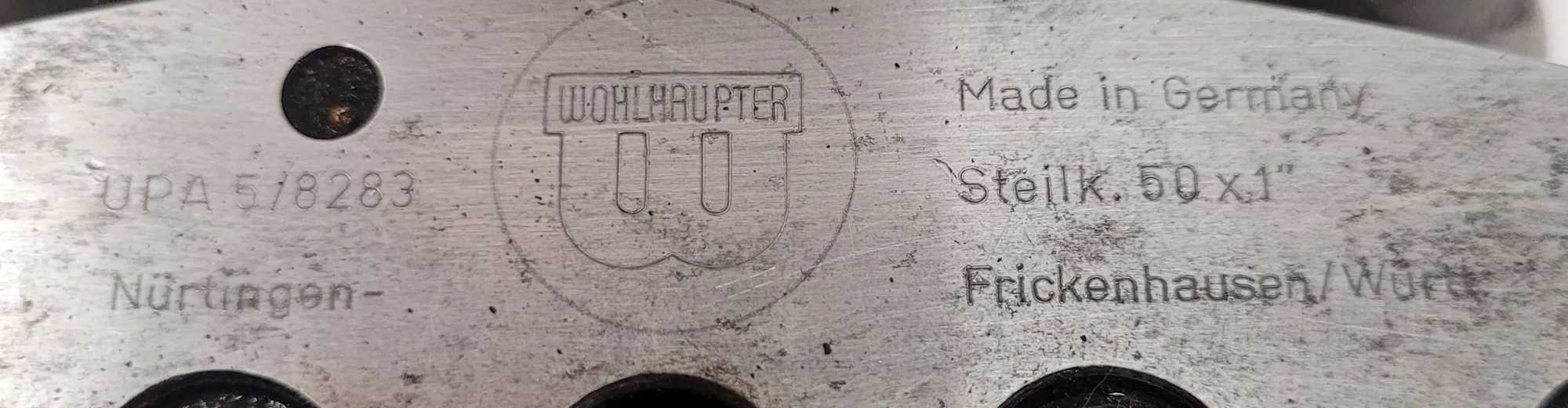 WOHLHAUPTER UPA 5 BORING HEAD WITH #50 TAPER, DIAMETER RANGE 0.000" - 24.409" - MACHINE TOOLING